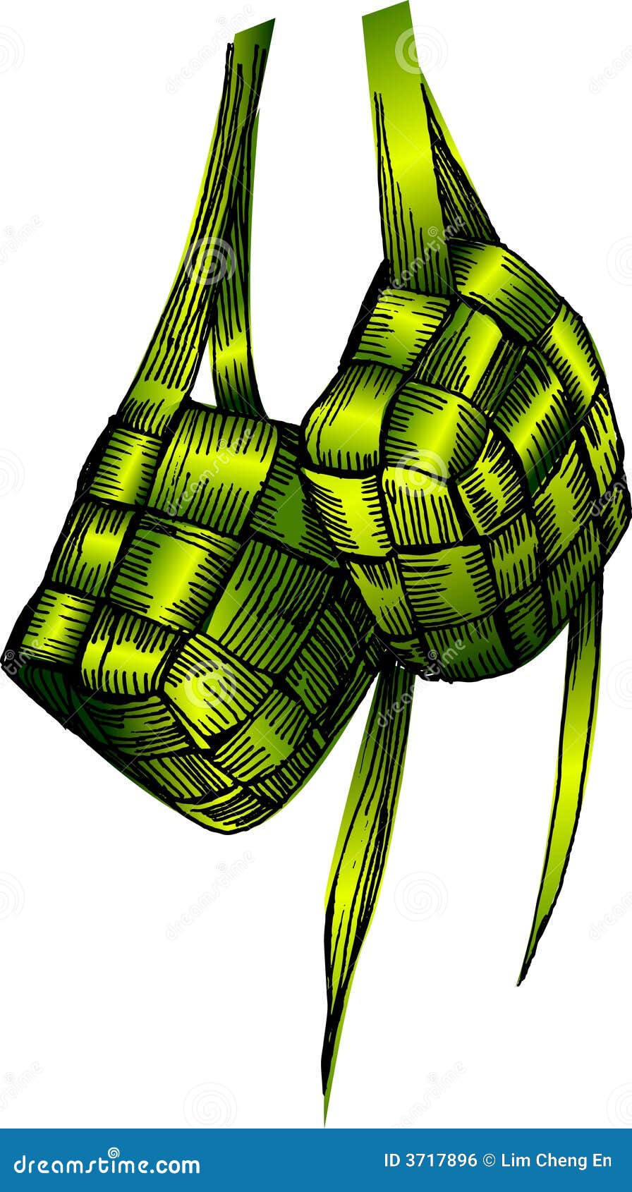 Ketupat stock illustration. Illustration of islamic 