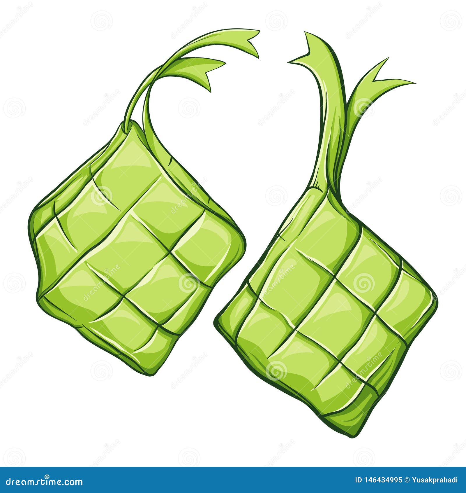 Cartoon ketupat ketupat symbol