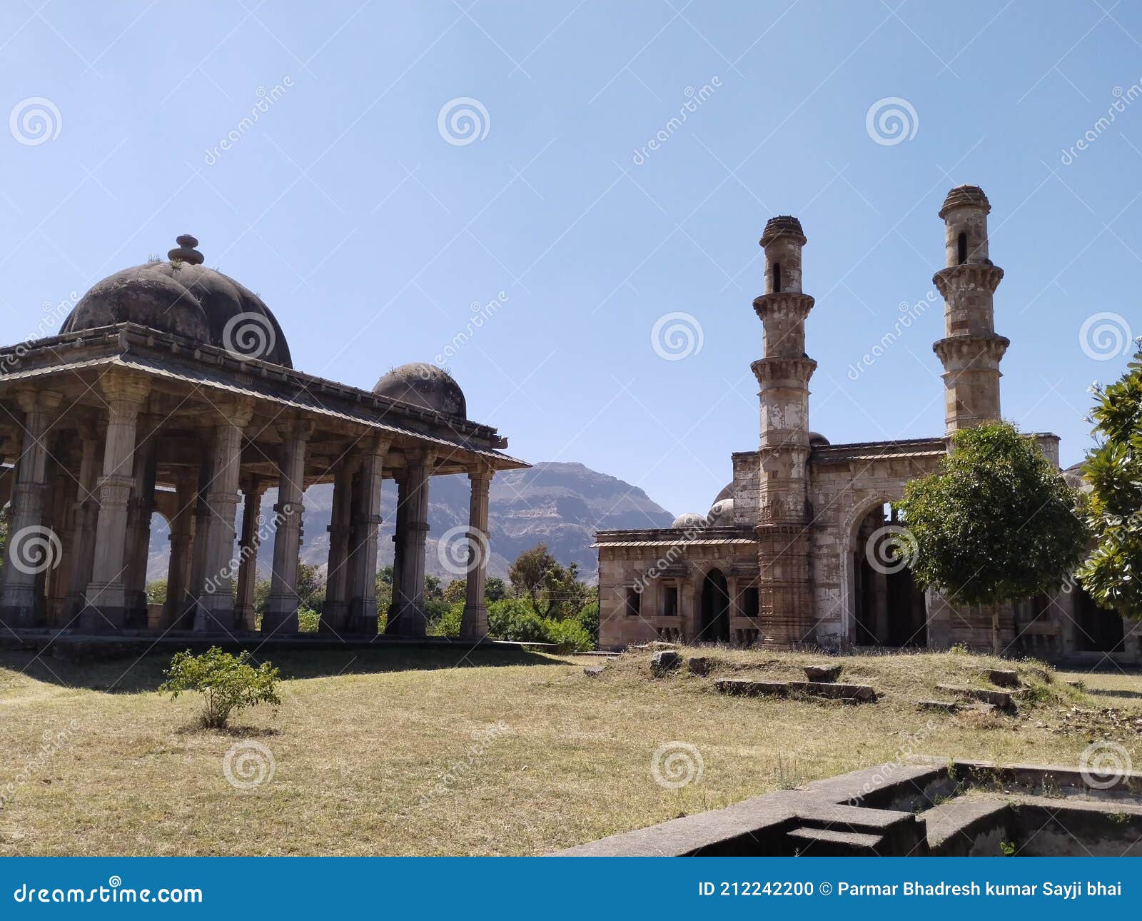 kevada mosque from pavagadh chanpaner gujarat