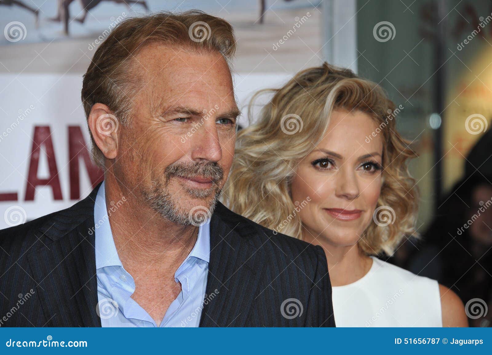 <b>Christine Baumgartner</b> Redaktionelles Stockfotografie - kevin-costner-u-christine-baumgartner-51656787