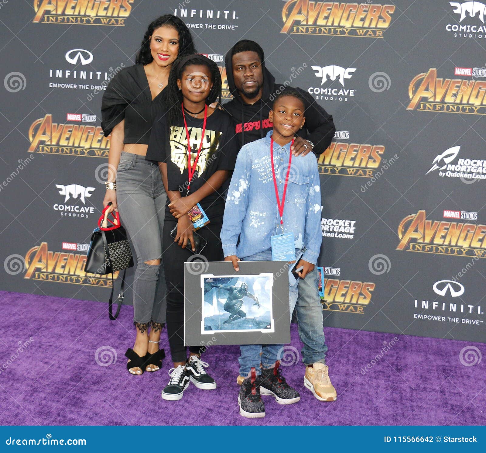Kevin Hart, Eniko Parrish, Heaven Hart and Hendrix Hart Editorial