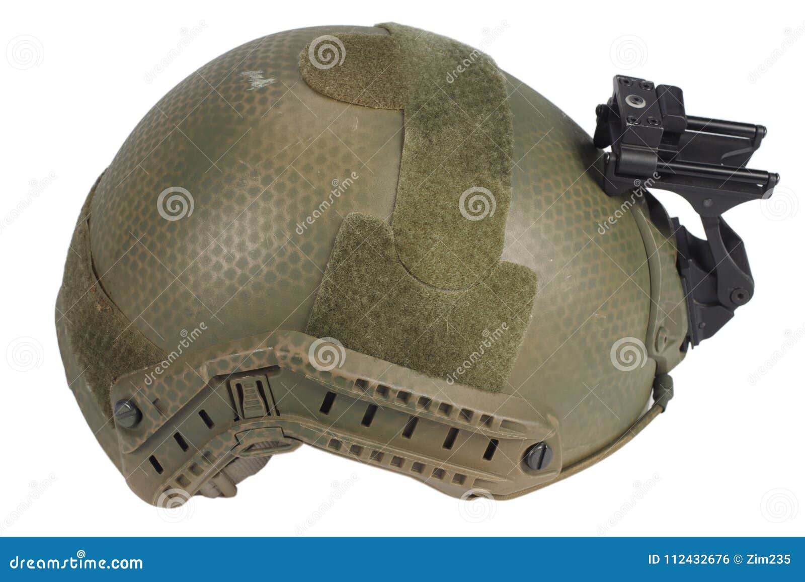 Kevlar Helmet with Night Vision Mount Stock Photo Image of night