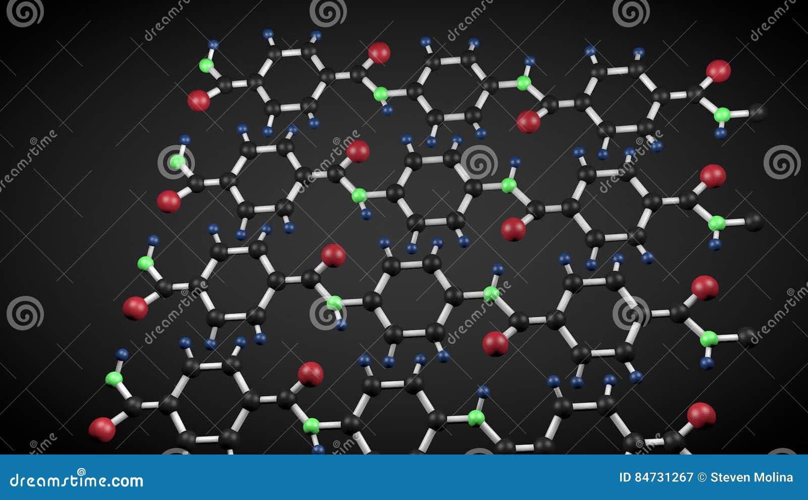 Kevlar molecule structure. stock video. Video of aniline - 84731267