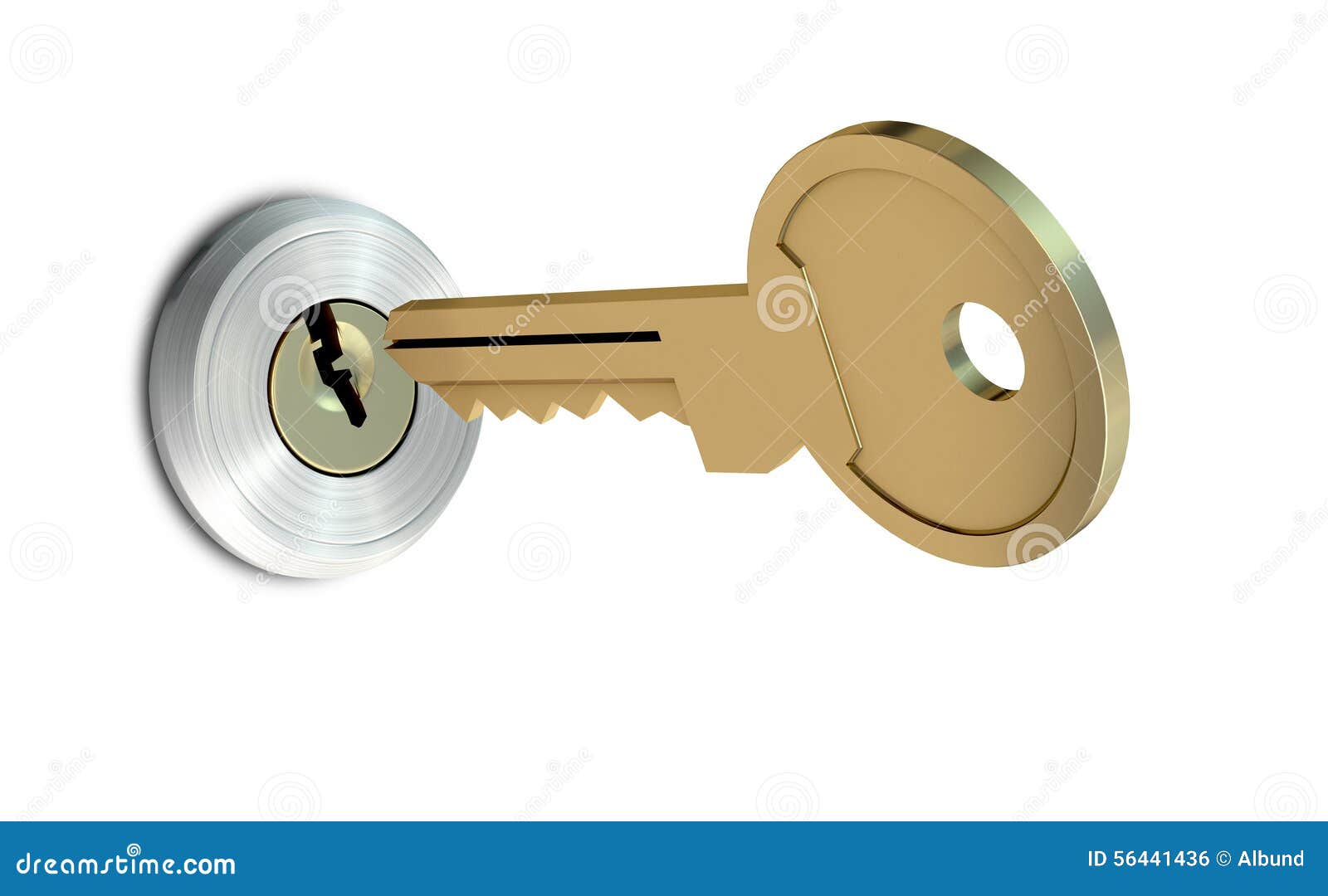 Key Approaching Empty Slot stock illustration. Illustration of bolt