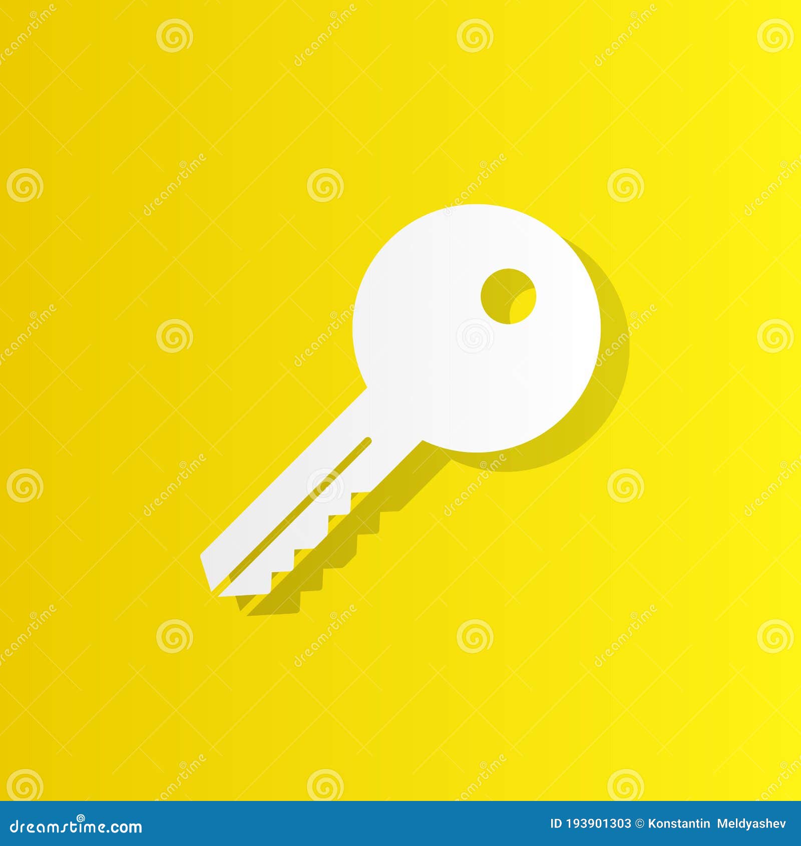 key, clue, clef, spring, signature, fount white icon with shadow