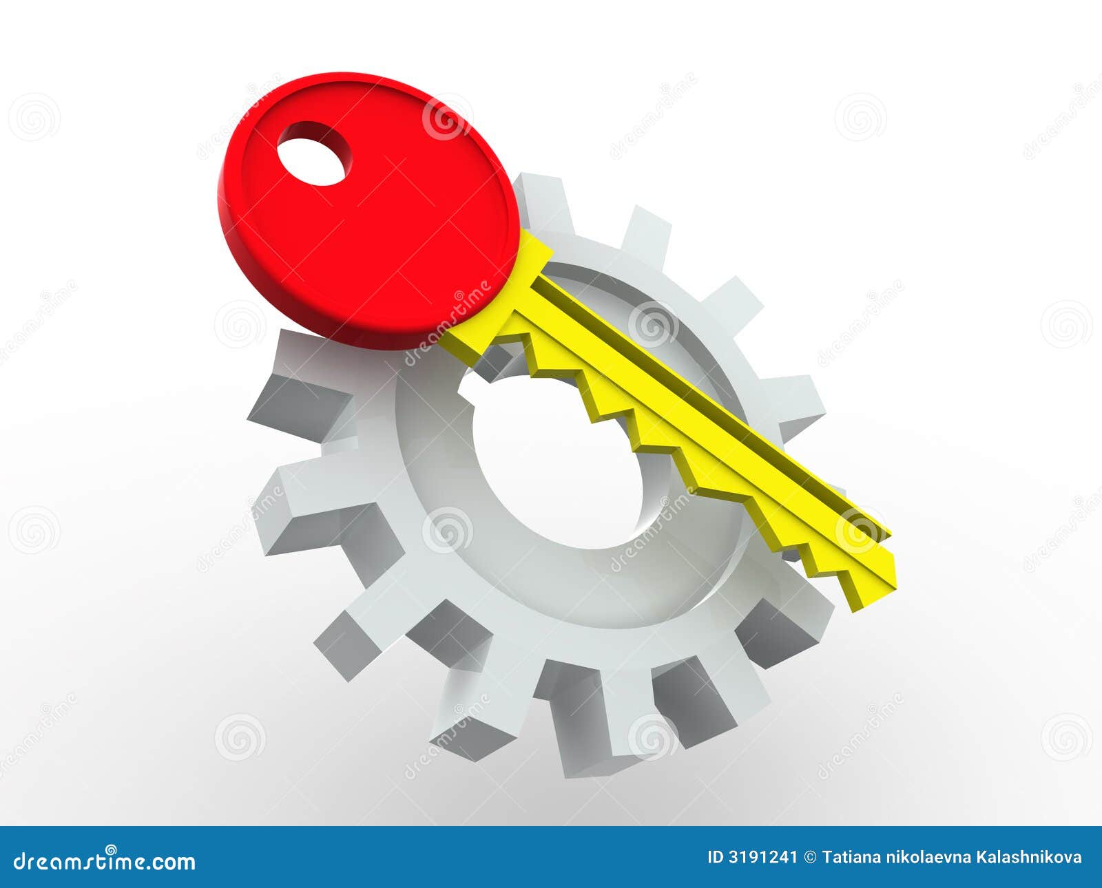 Key and gear. stock illustration. Illustration of sign 3191241