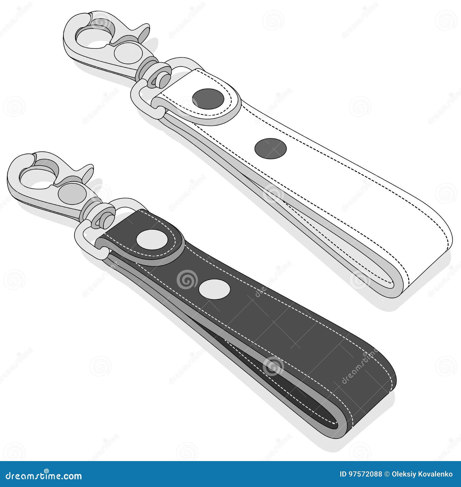 Key Holder Vector Illustration Stock Vector Illustration of ring