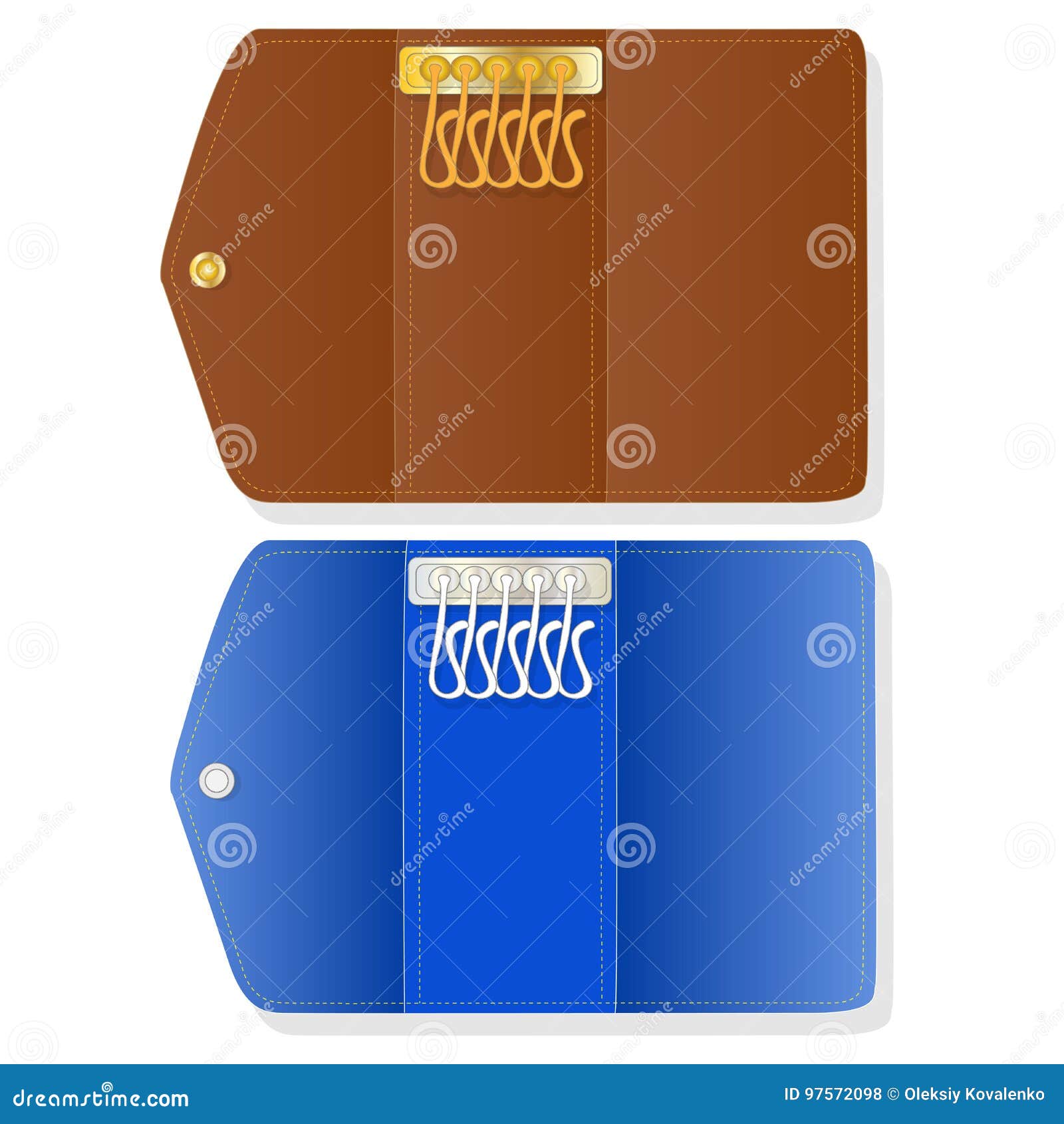 Key Holder Vector Illustration Stock Vector Illustration of trinket