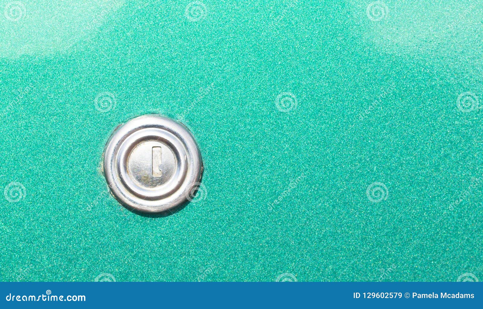 Key Hole on an Old Vintage Car Door Stock Image Image of teal, detail