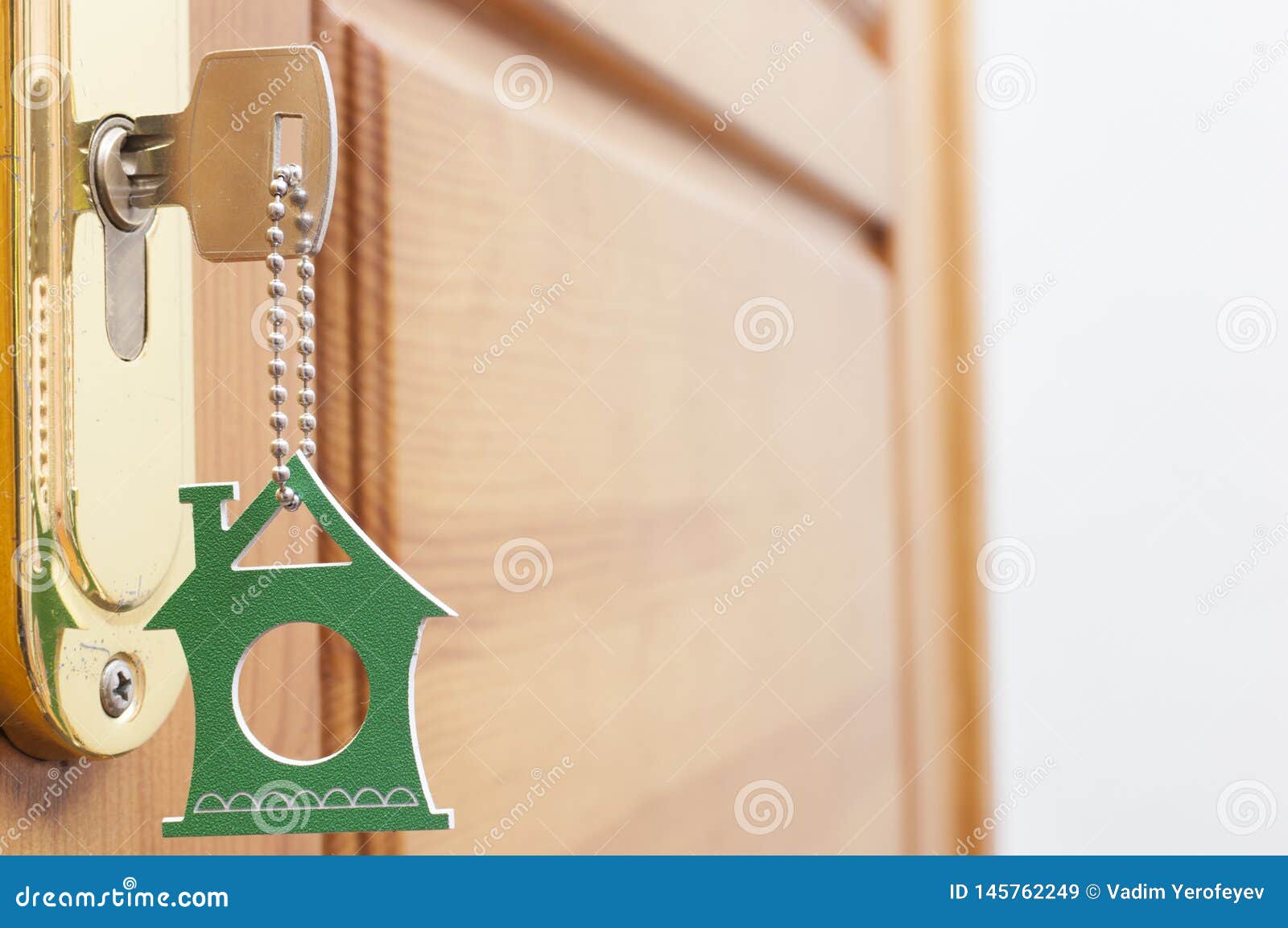 A Key in a Lock with House Icon on it Stock Image Image of keys