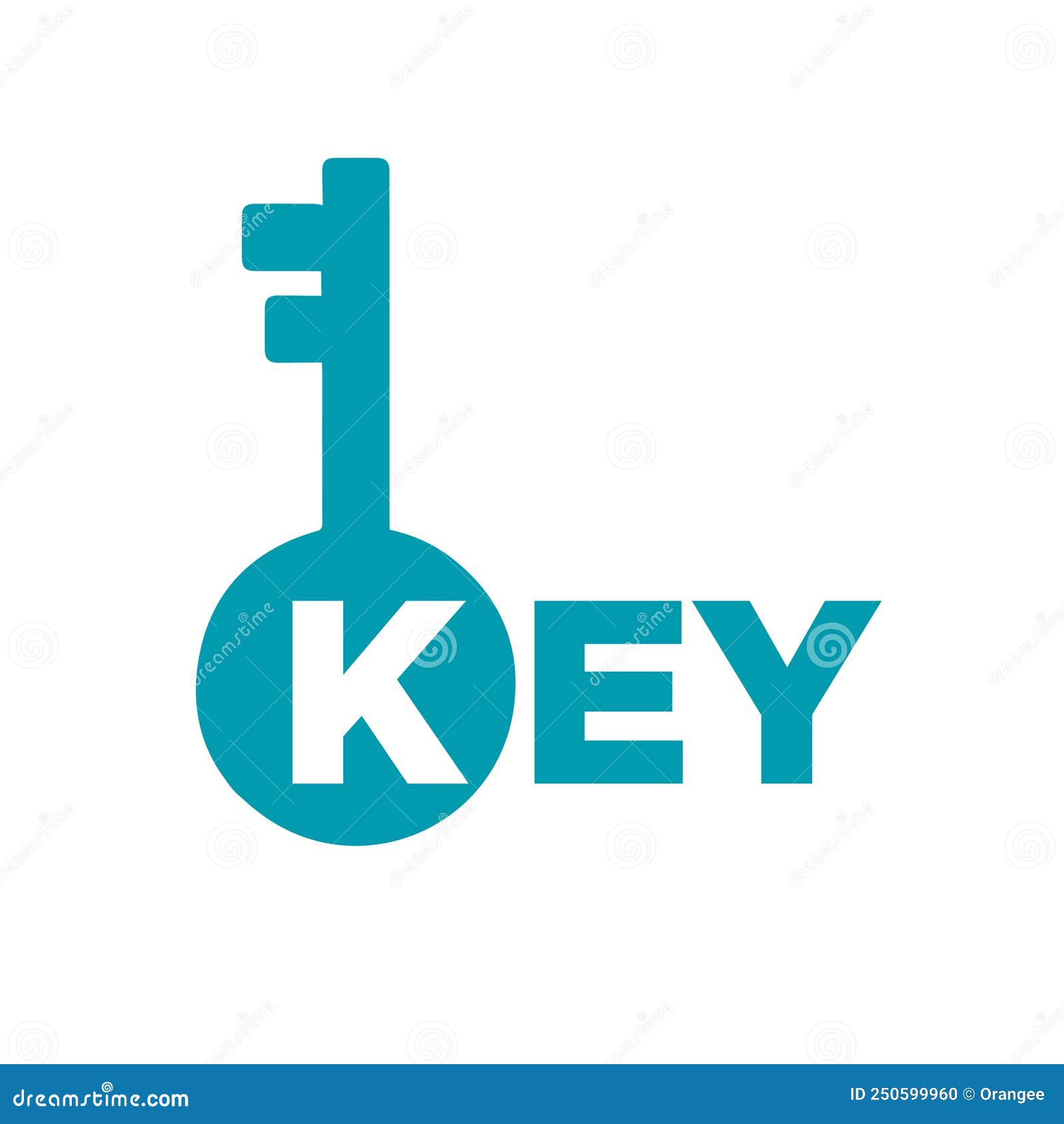Key logo design stock vector. Illustration of design - 250599960