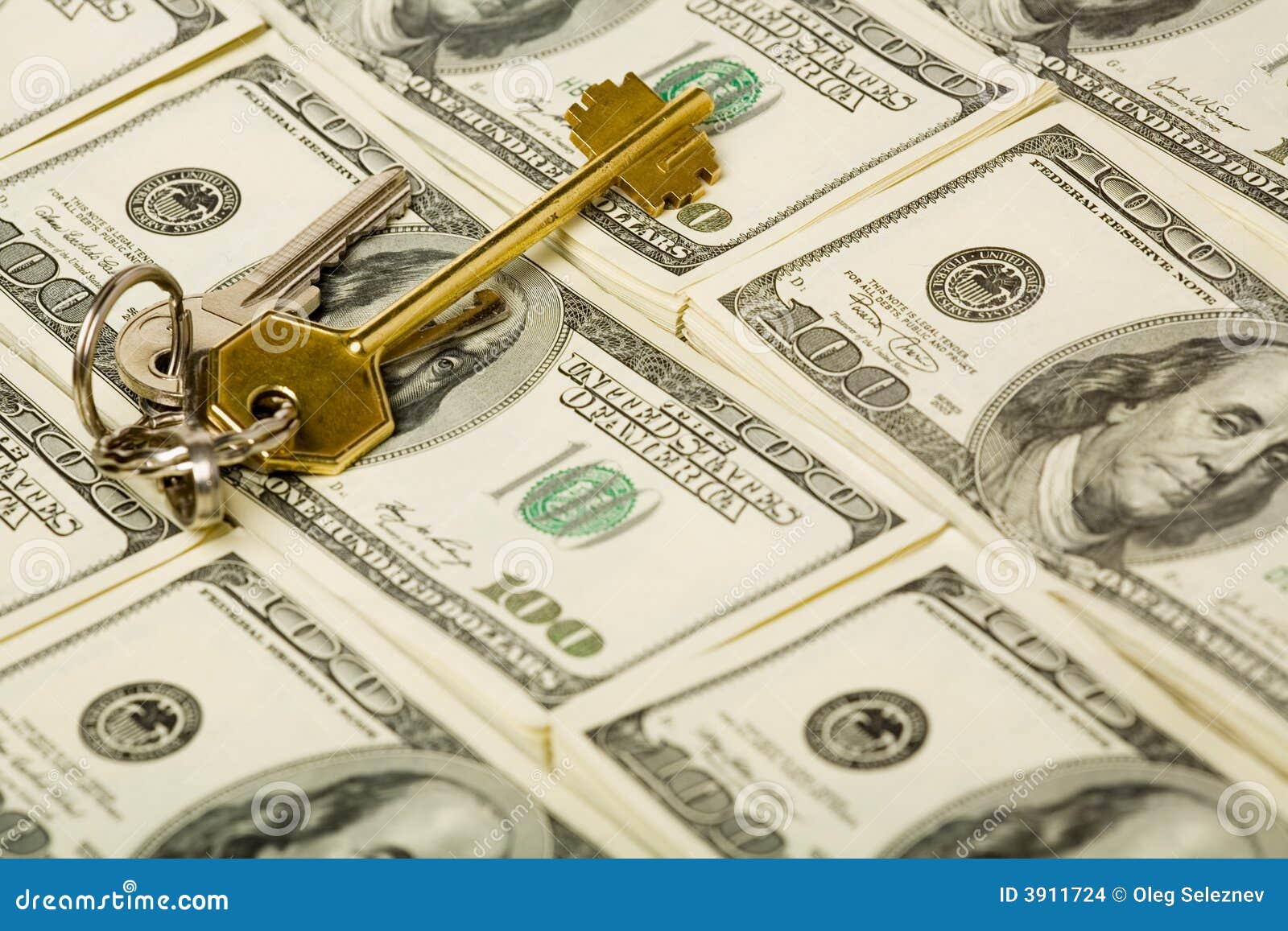 Key and money stock photo. Image of macro, skeleton, security ...