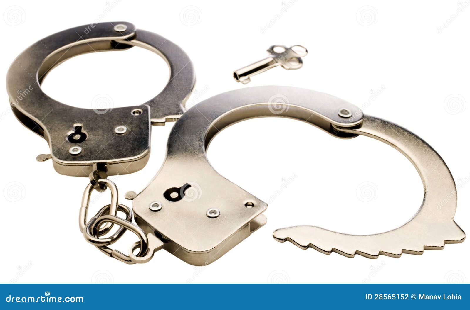 Key near handcuffs stock photo. Image of accuracy, shiny 28565152