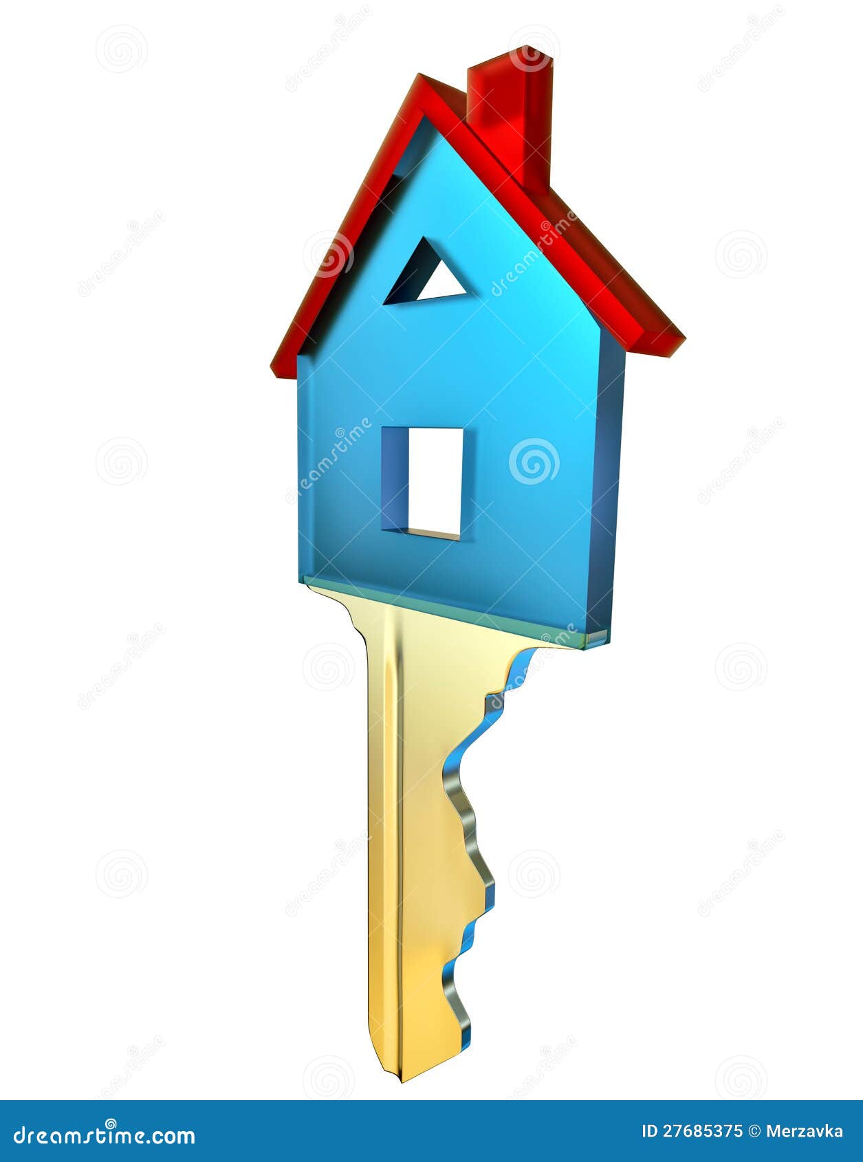Key from the new house stock illustration. Illustration of metal - 27685375