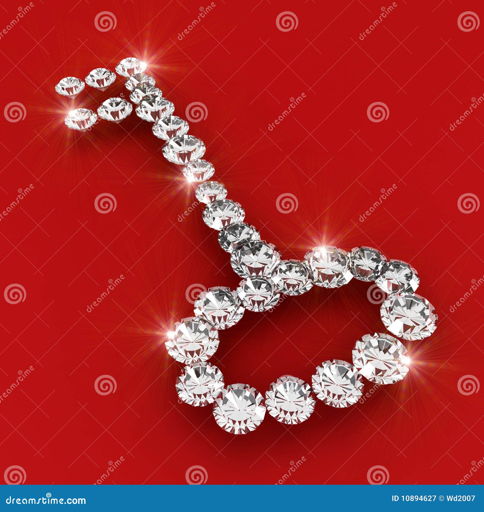 Key Shape 3d Diamond Art Illustration Stock Illustration - Illustration of  jewelry, jewellery: 10894627