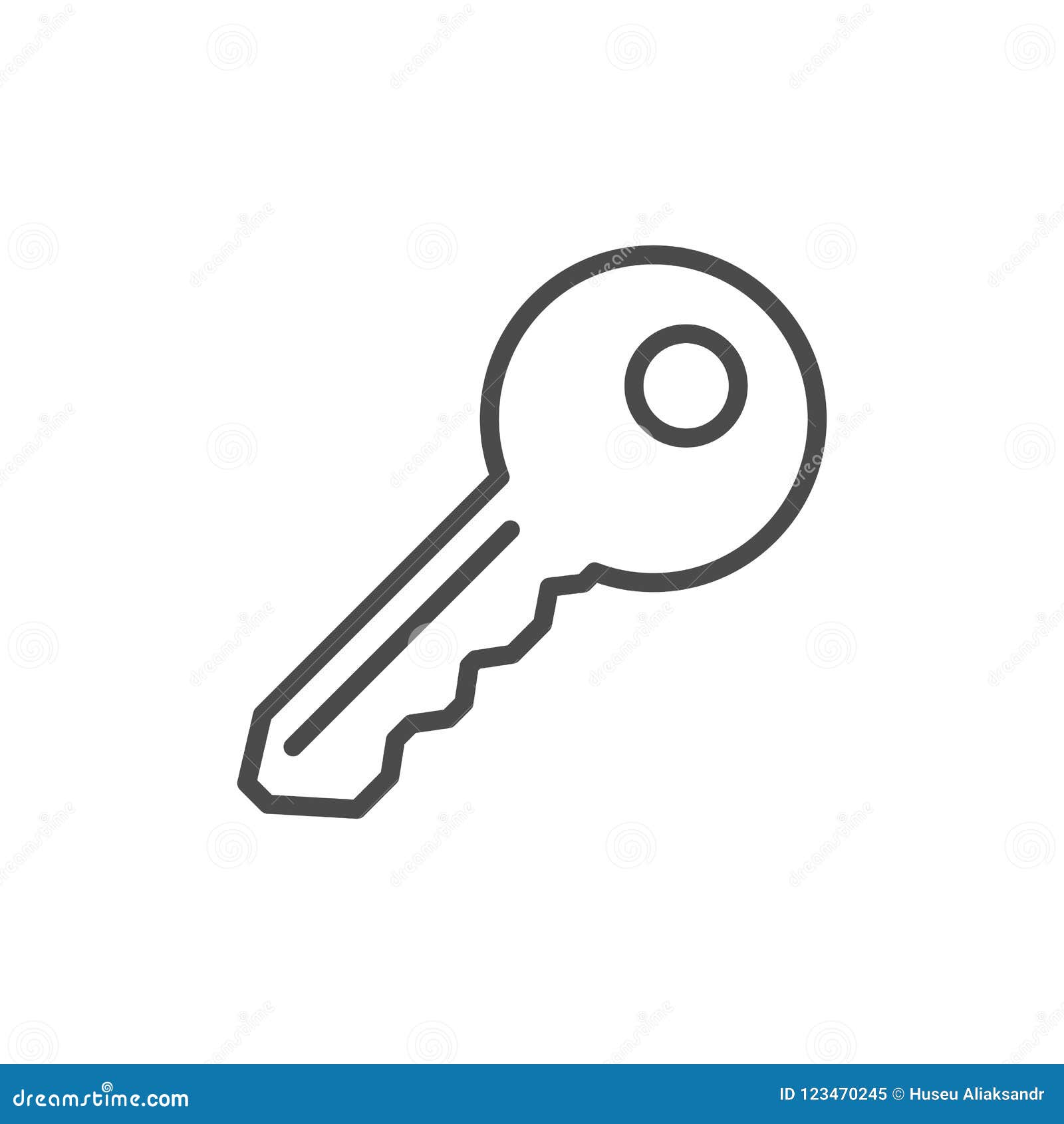 Key simple sign. stock vector. Illustration of background 123470245