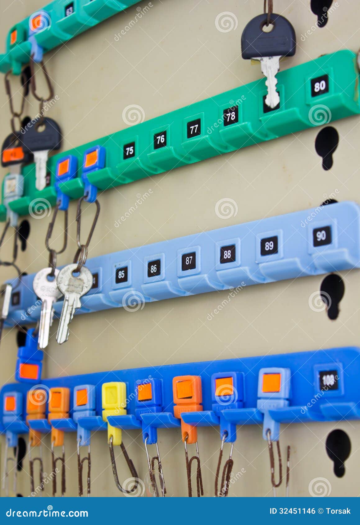 Key storage box stock photo. Image of home, number, steward 32451146