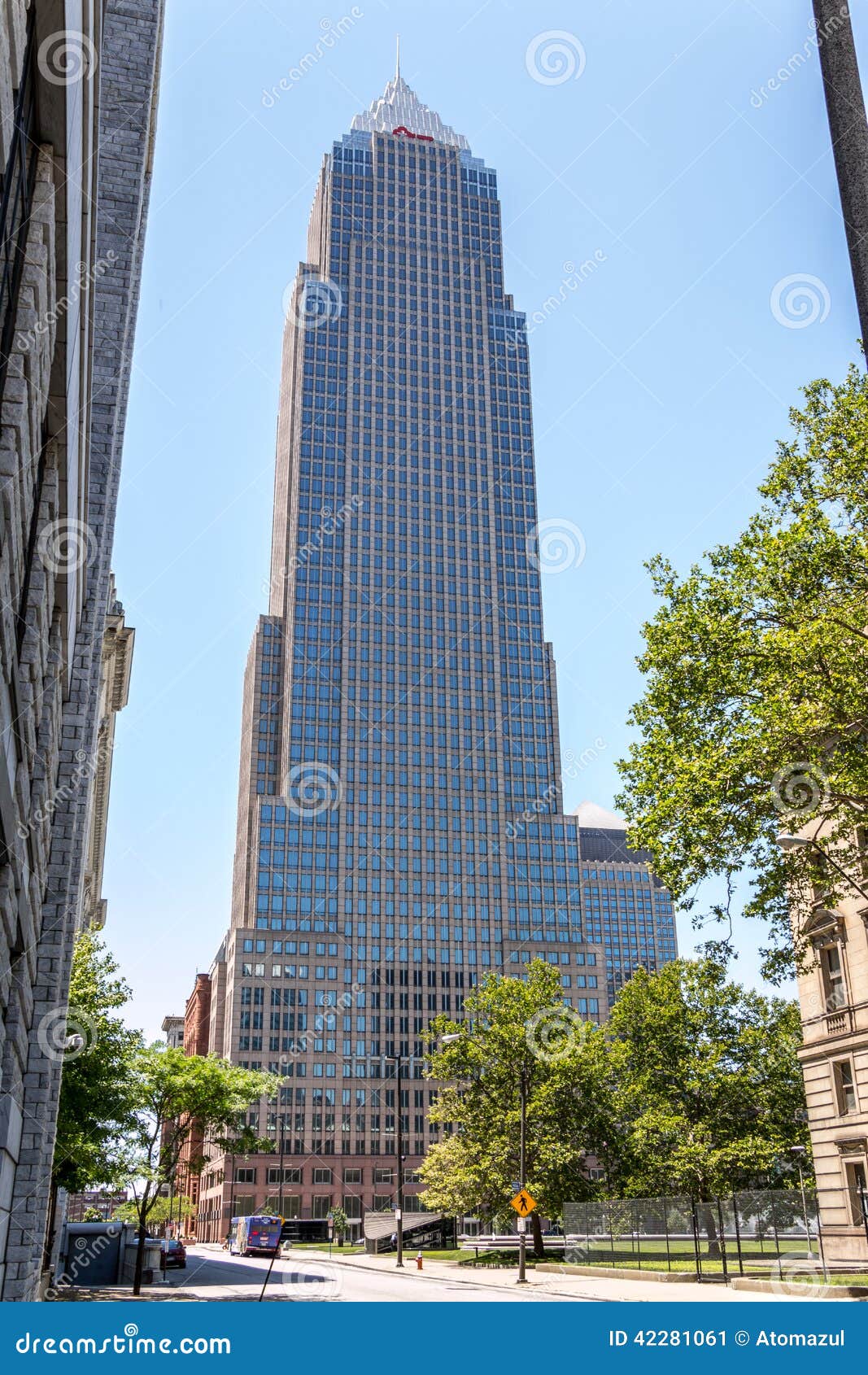 Key Tower Cleveland editorial photo. Image of tower, bank 42281061