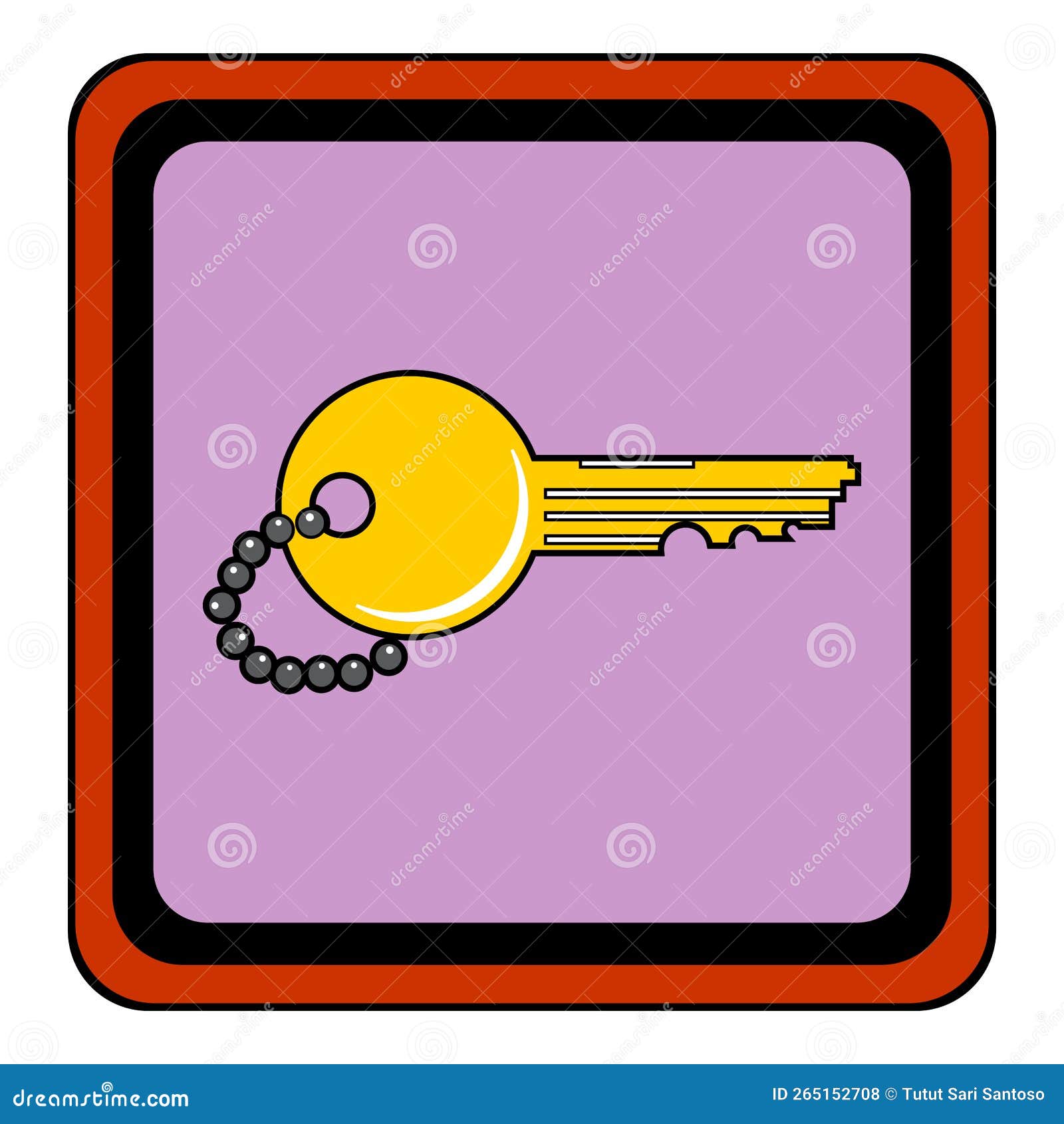 Key vintage logo stock vector. Illustration of logo - 265152708