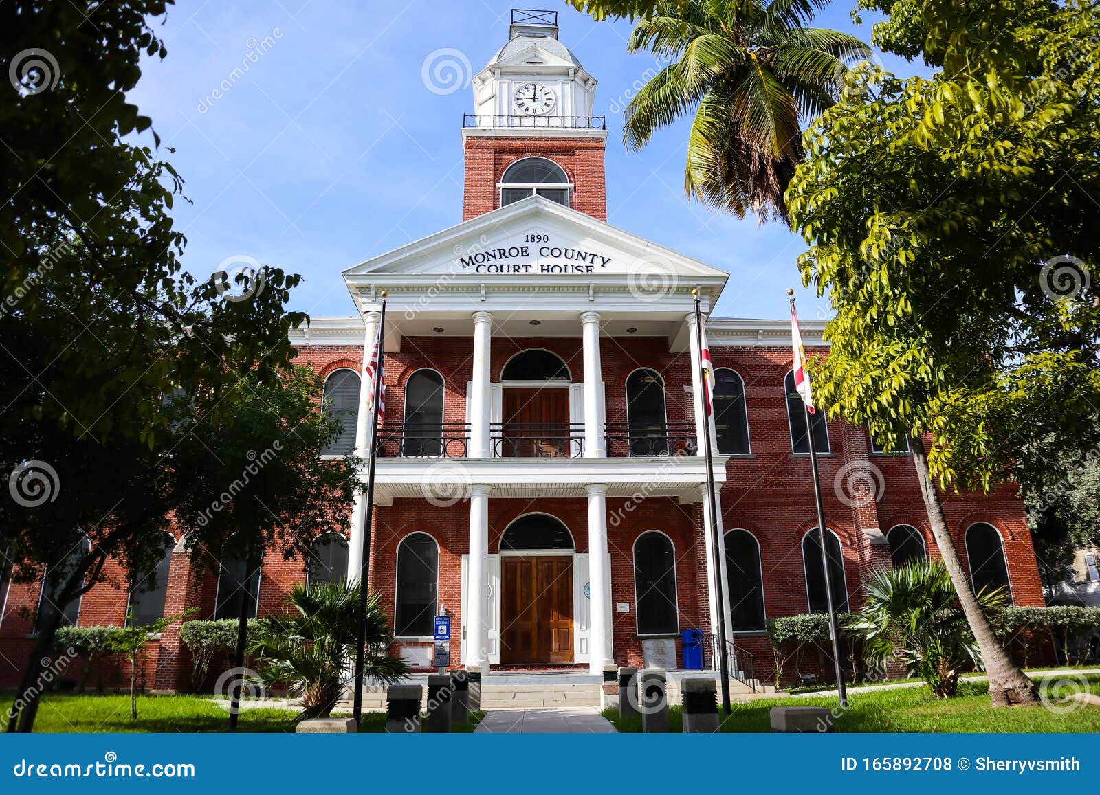 Key West, Florida Monroe County Courthouse Editorial Stock Photo