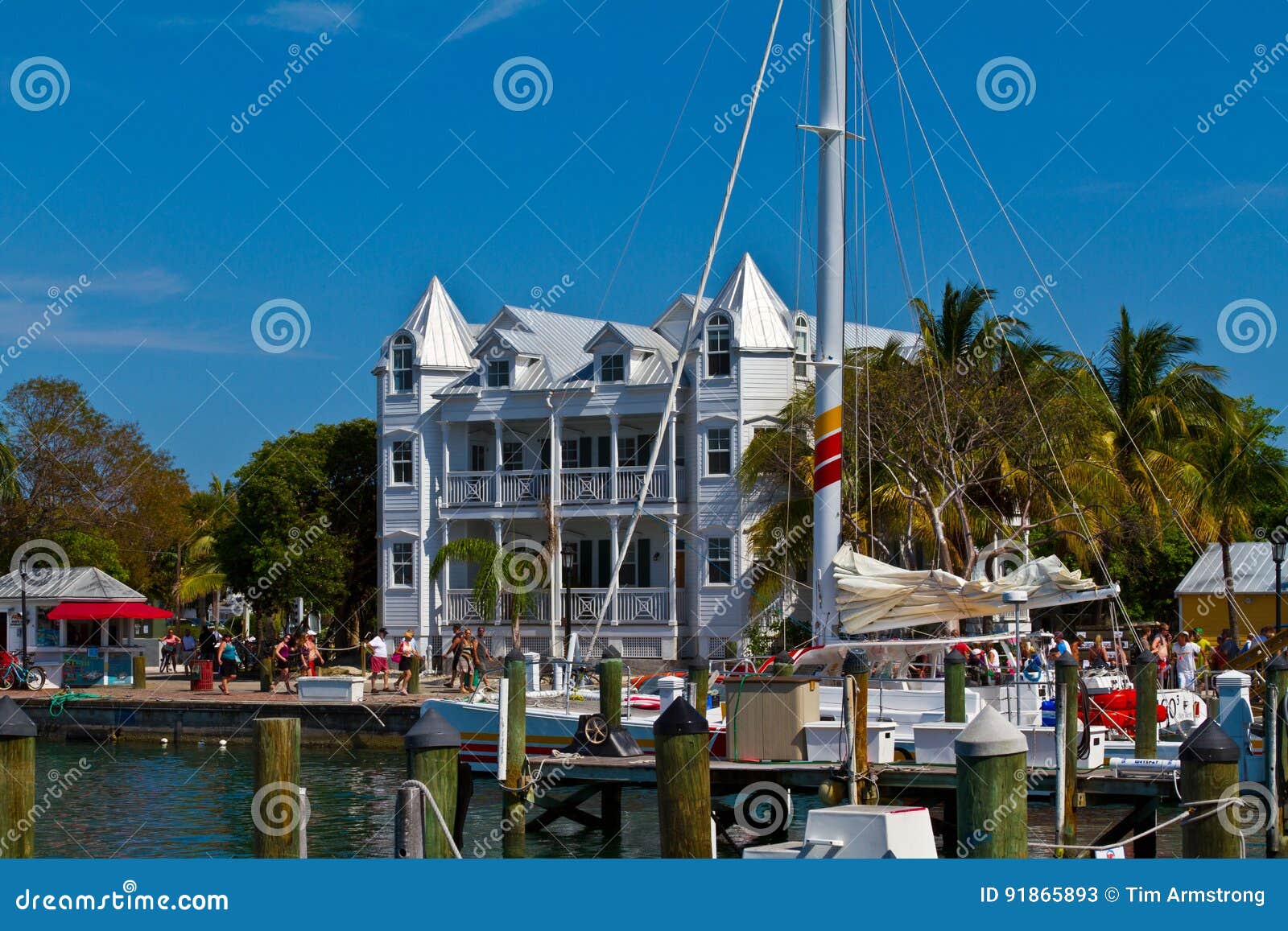 Key West Mallory Square editorial stock photo. Image of water 91865893