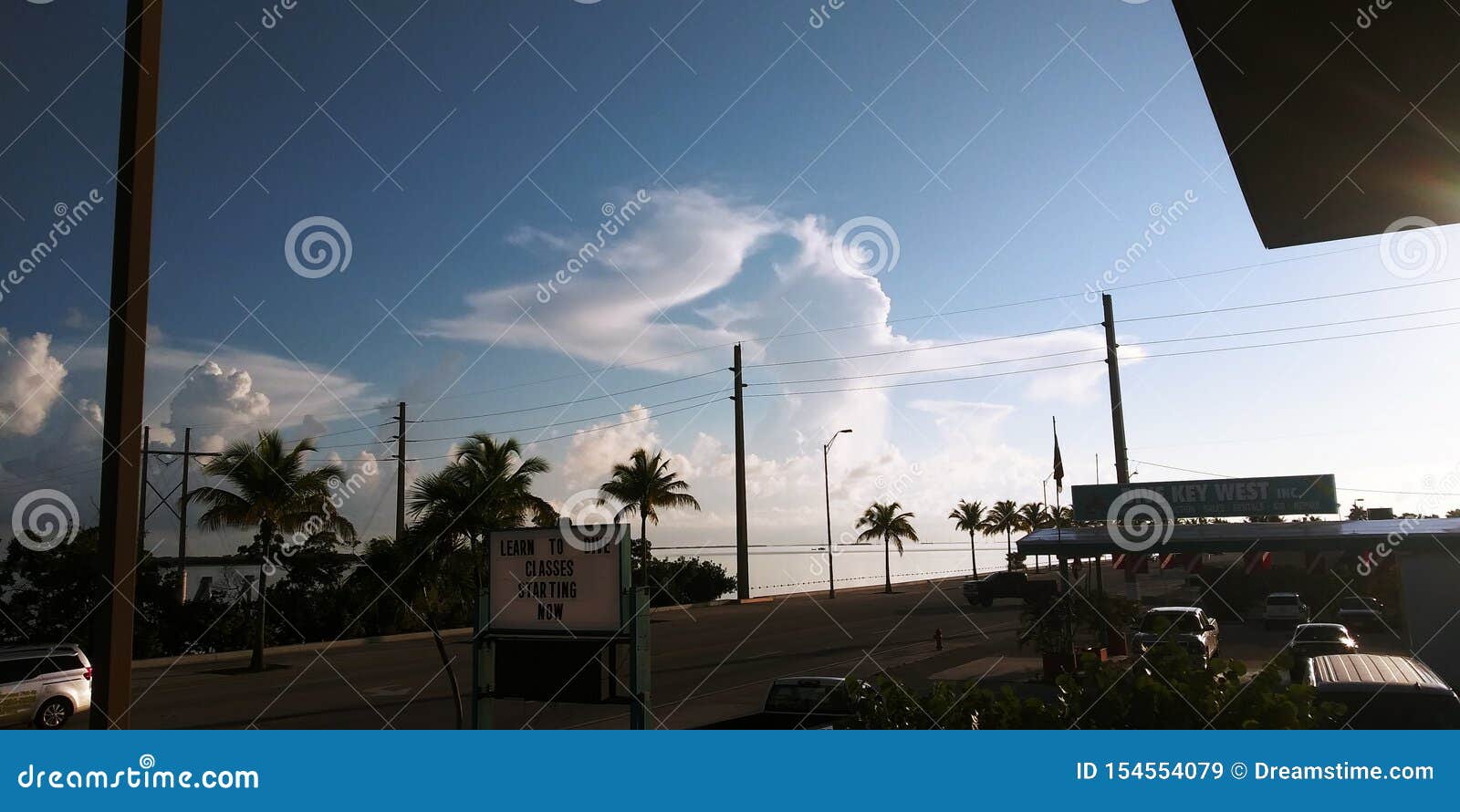 Key West Overlooking North Roosevelt Editorial Stock Image Image of