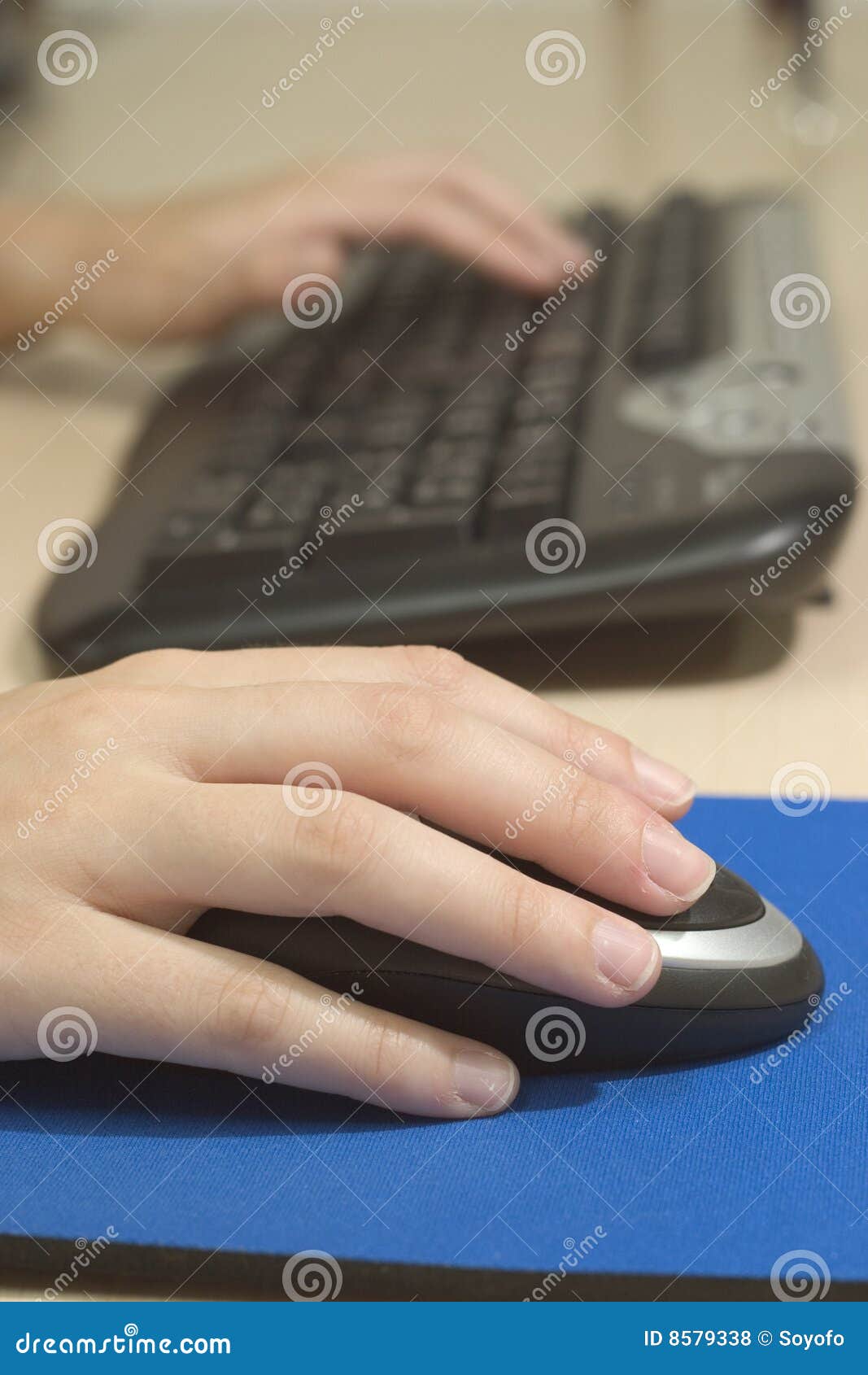 keyboard of a computer