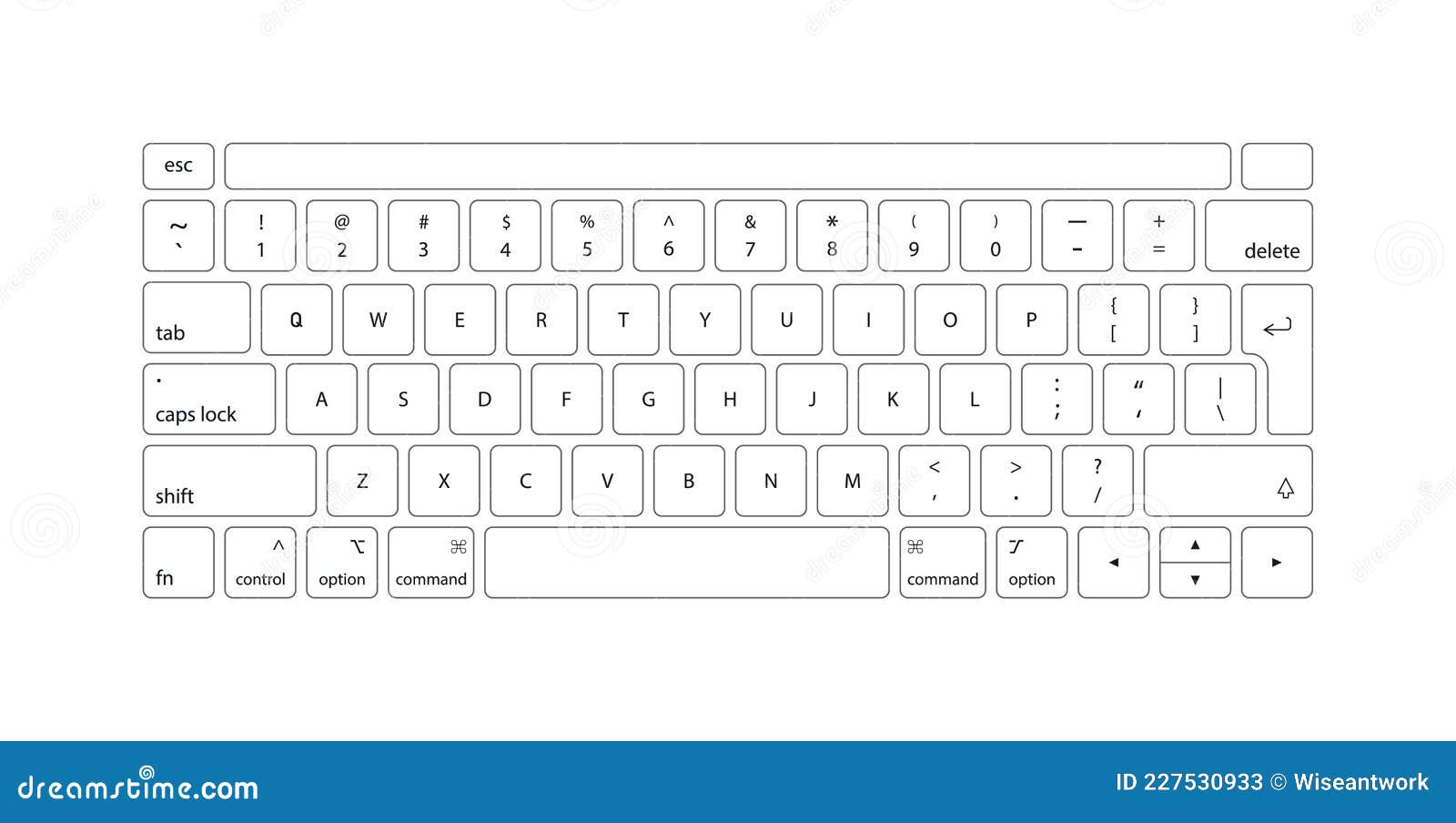 laptop keyboard layout printable