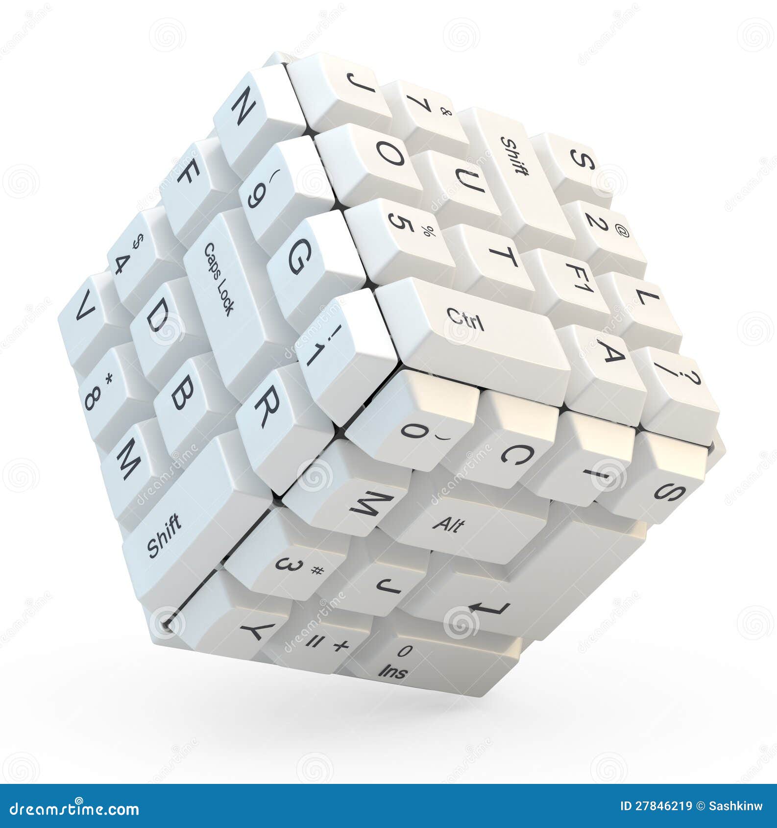 Cube symbole clavier