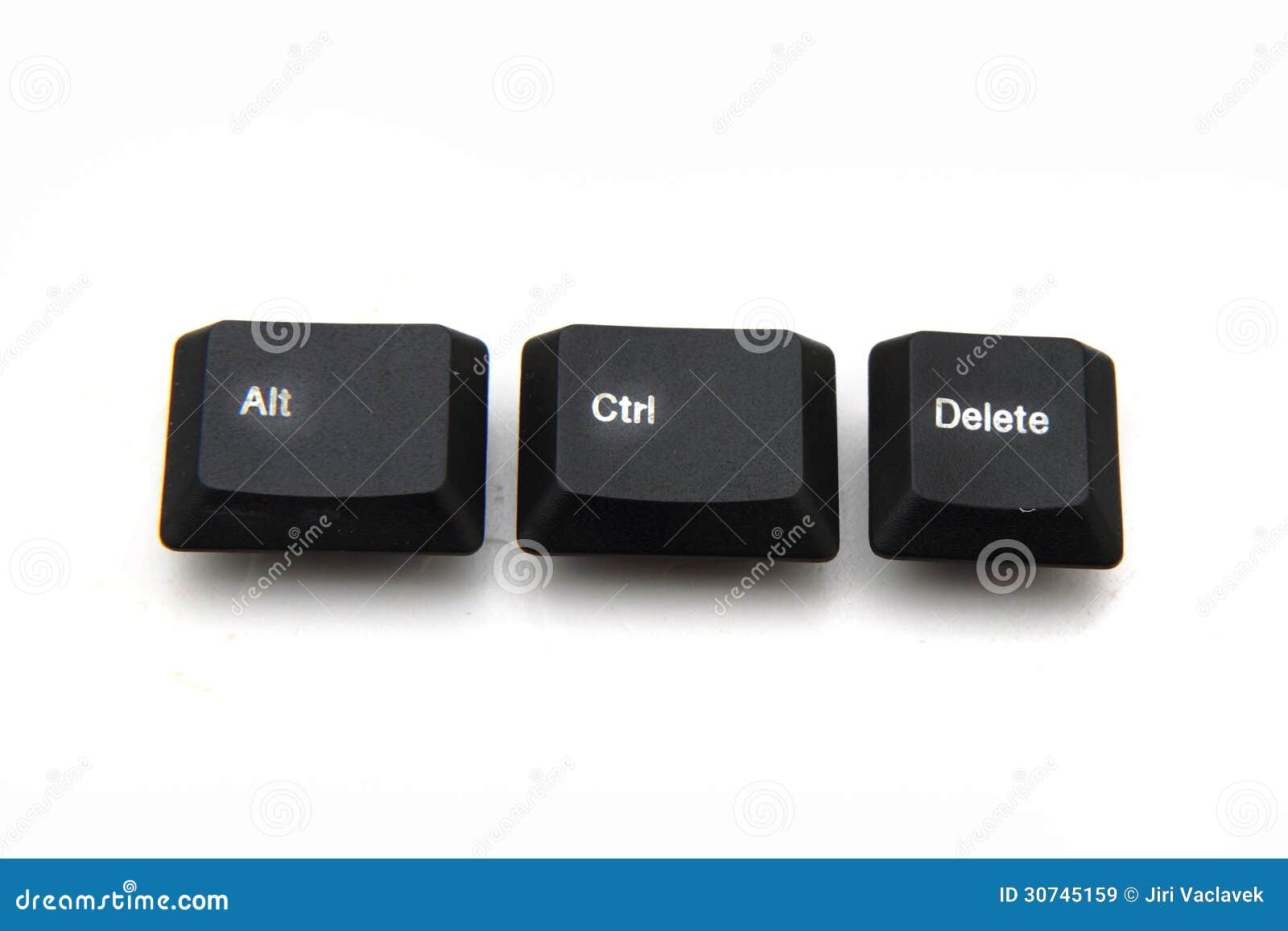 keyboard keys - ctrl, alt, del