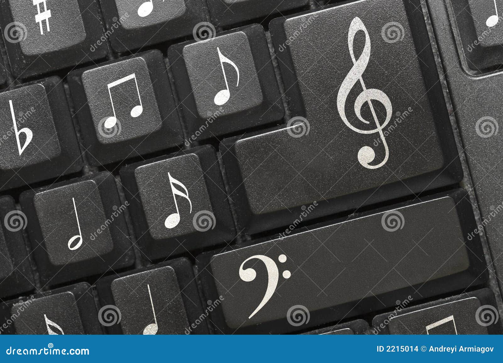 The keyboard notes. stock photo. Image of score, sound 2215014