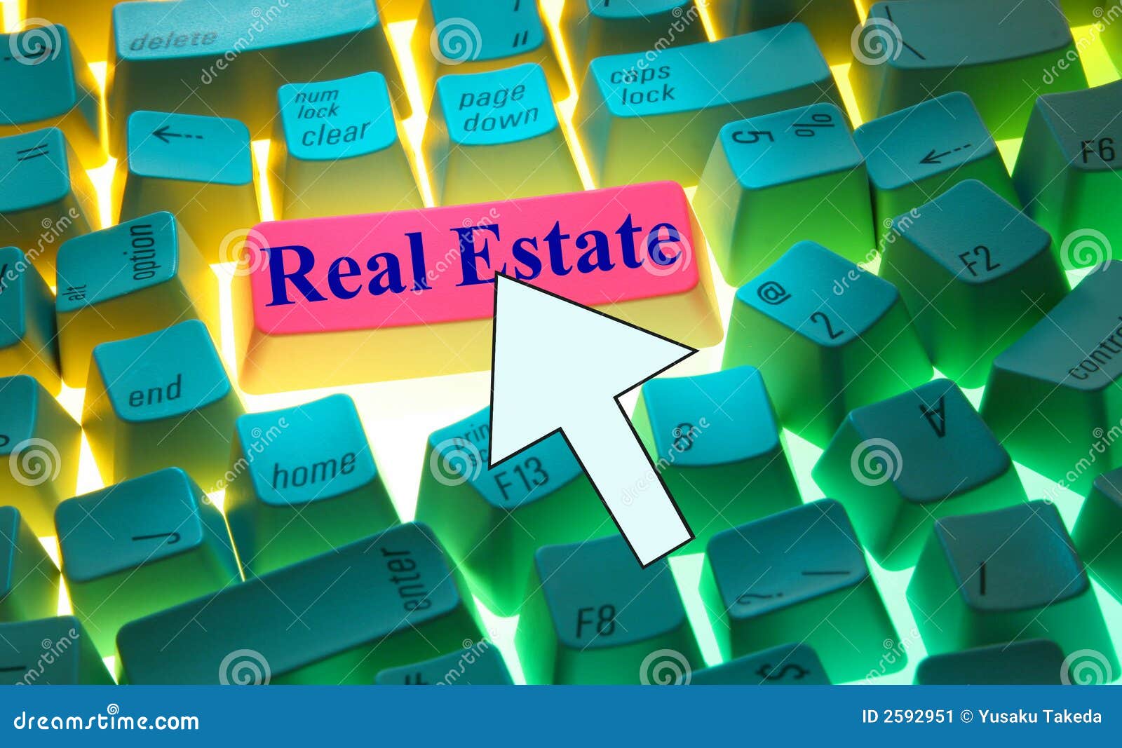 KeyboardReal Estate stock image. Image of notebook, industry 2592951