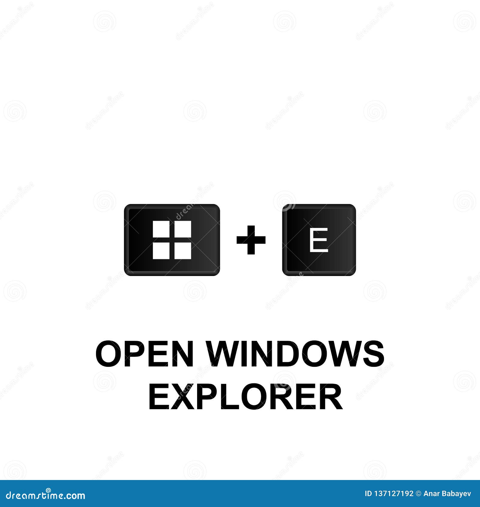 Keyboard Shortcuts, Open Windows Explorer Icon. Can Be Used for 