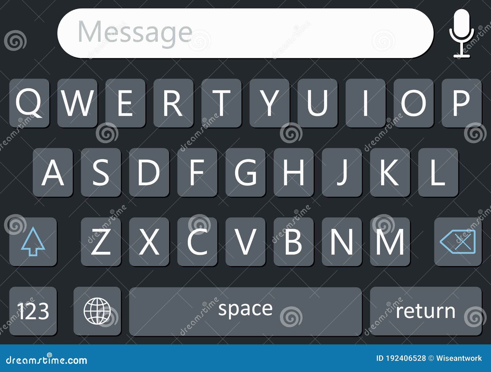 keyboard keypad layout iphone