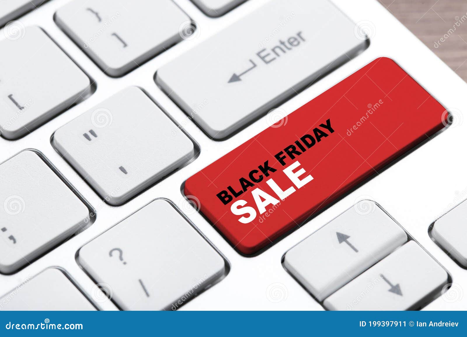 Keyboard with Text Black Friday Sale Stock Image Image of