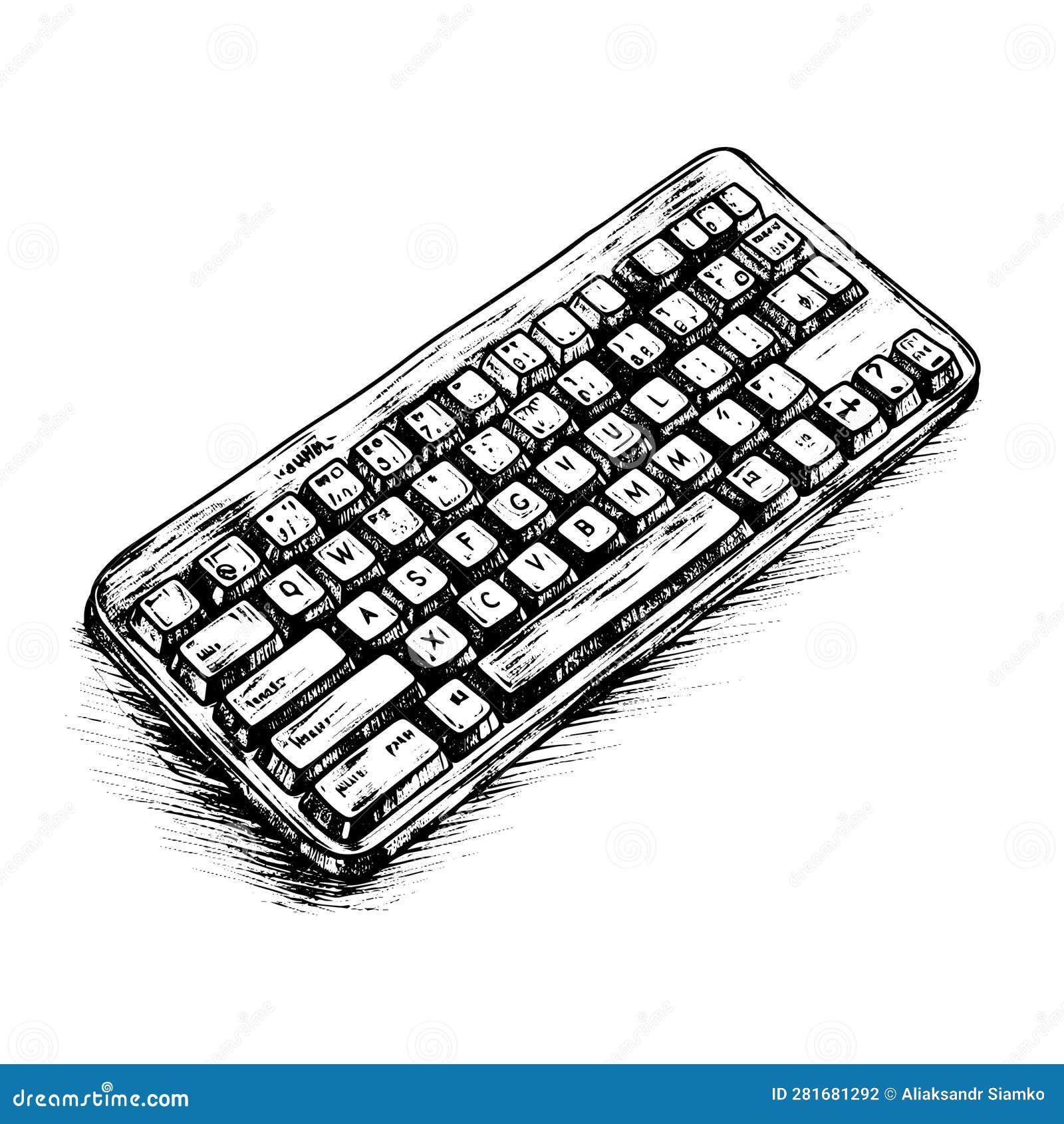 28 Collection Of Keyboard Drawing Image  Sketch Of Computer Keyboard   640x320 PNG Download  PNGkit