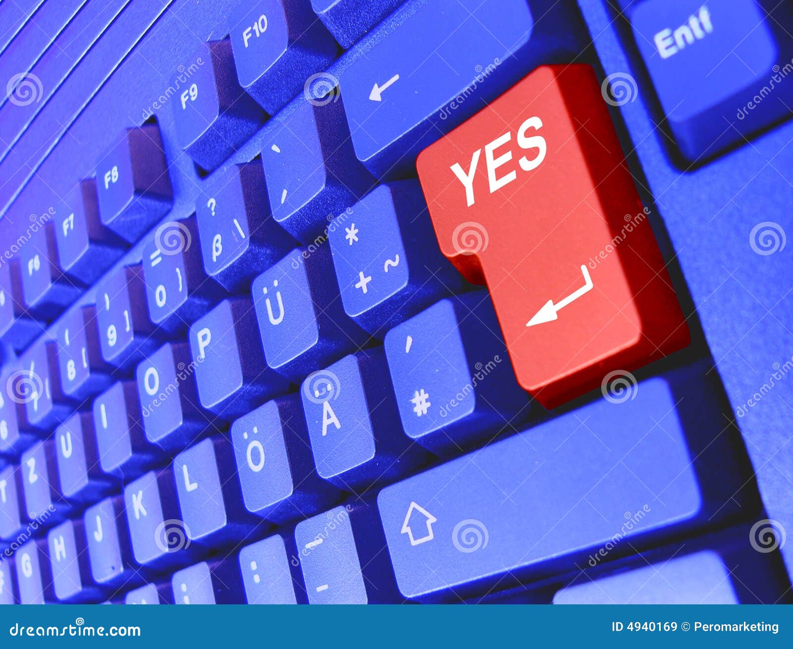 Keyboard yes stock image. Image of keyboar, remedy, support 4940169