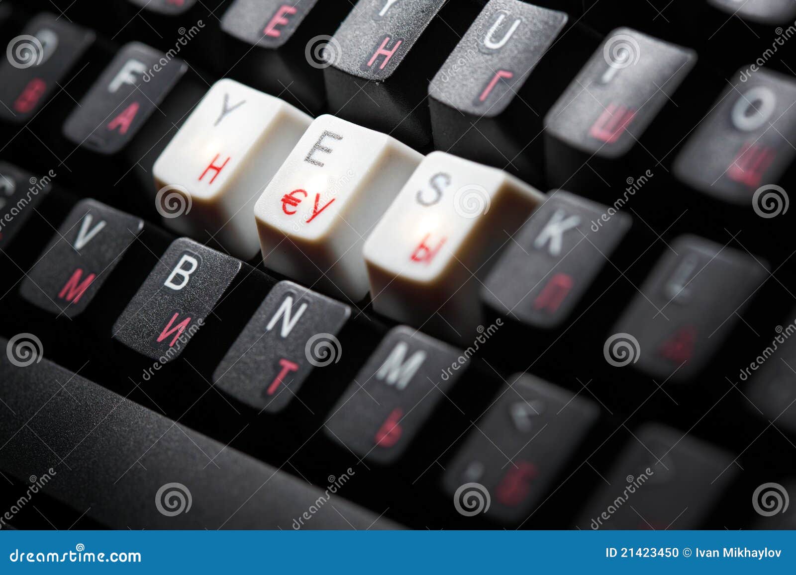 Keyboard yes key stock photo. Image of imac, digital 21423450