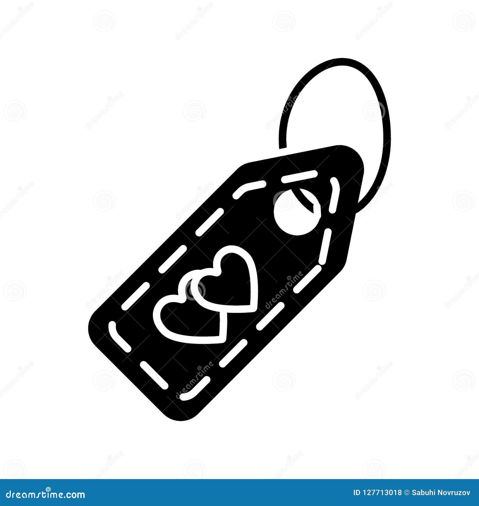 Download A Keychain With Heart Solid Icon. Key Ring Vector ...