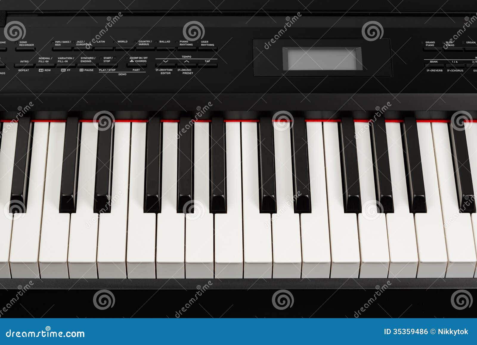 Keys of Digital Piano Synthesizer Stock Photo Image of musical