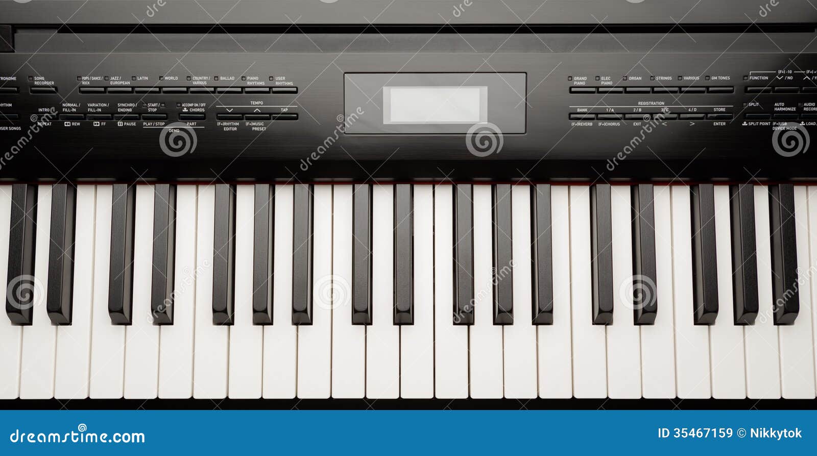 Keys of Digital Piano Synthesizer Stock Image Image of audio, digital