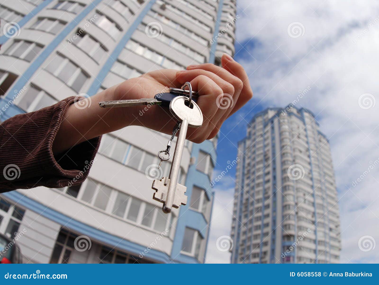 Keys from new flat stock photo. Image of insurance, appartment - 6058558