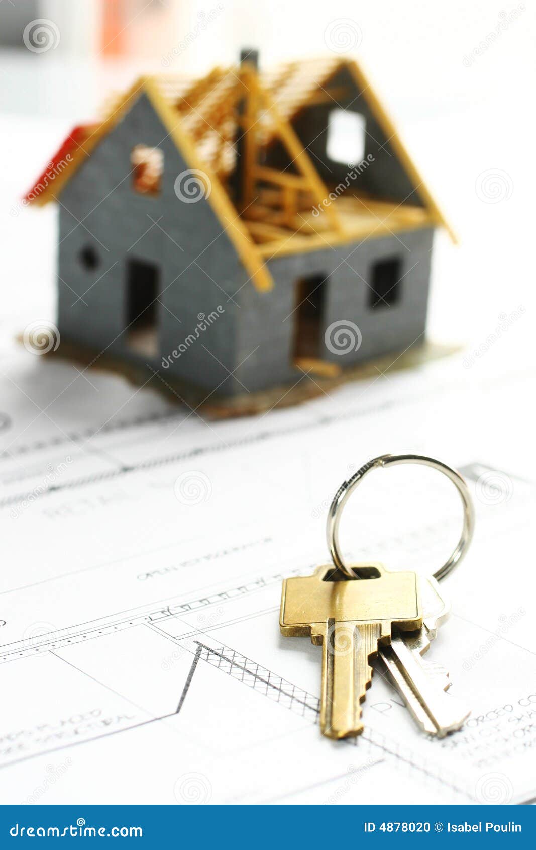 Keys to a new House stock photo. Image of purchasing, move - 4878020