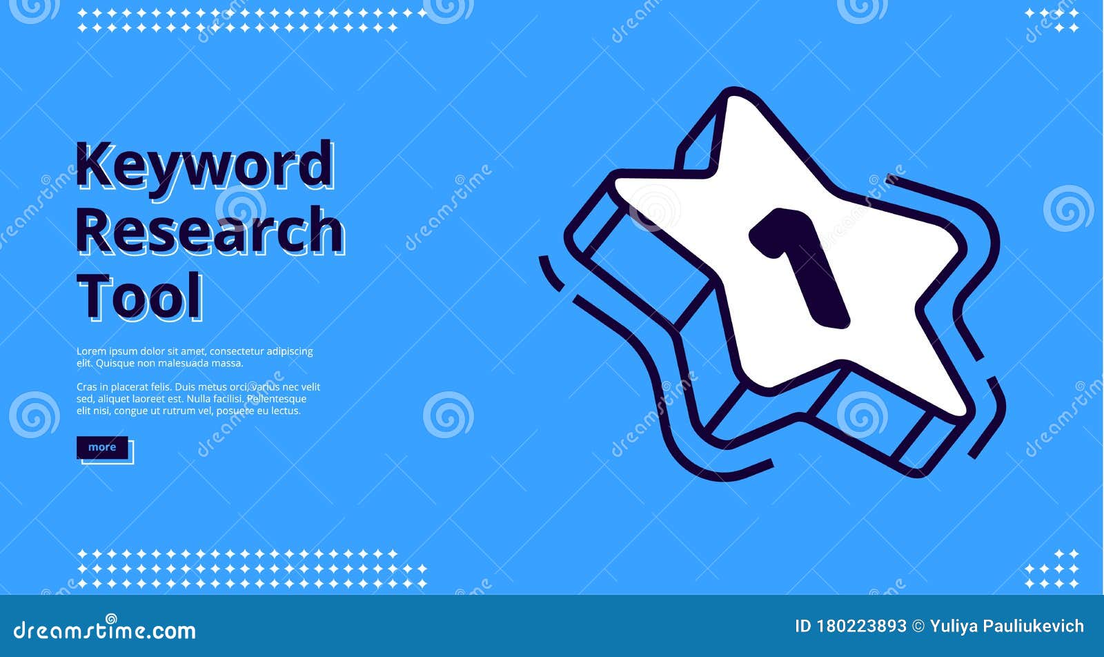 Keyword Research Tool Isometric Landing Page Stock Vector Illustration Of Color Online