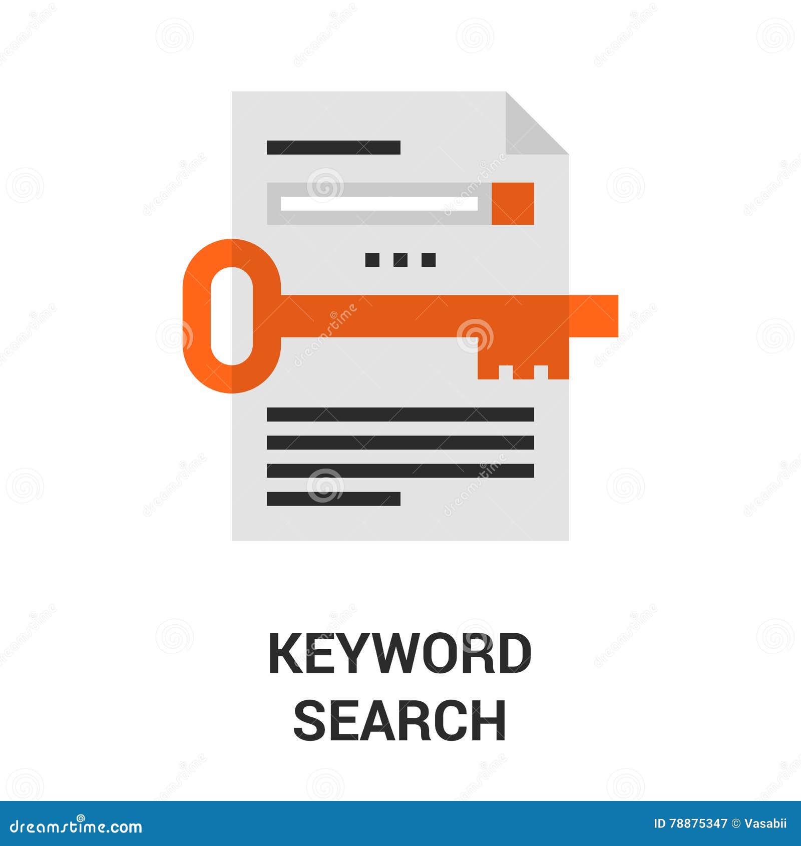 Keyword Search Icon Stock Vector Illustration Of Rank