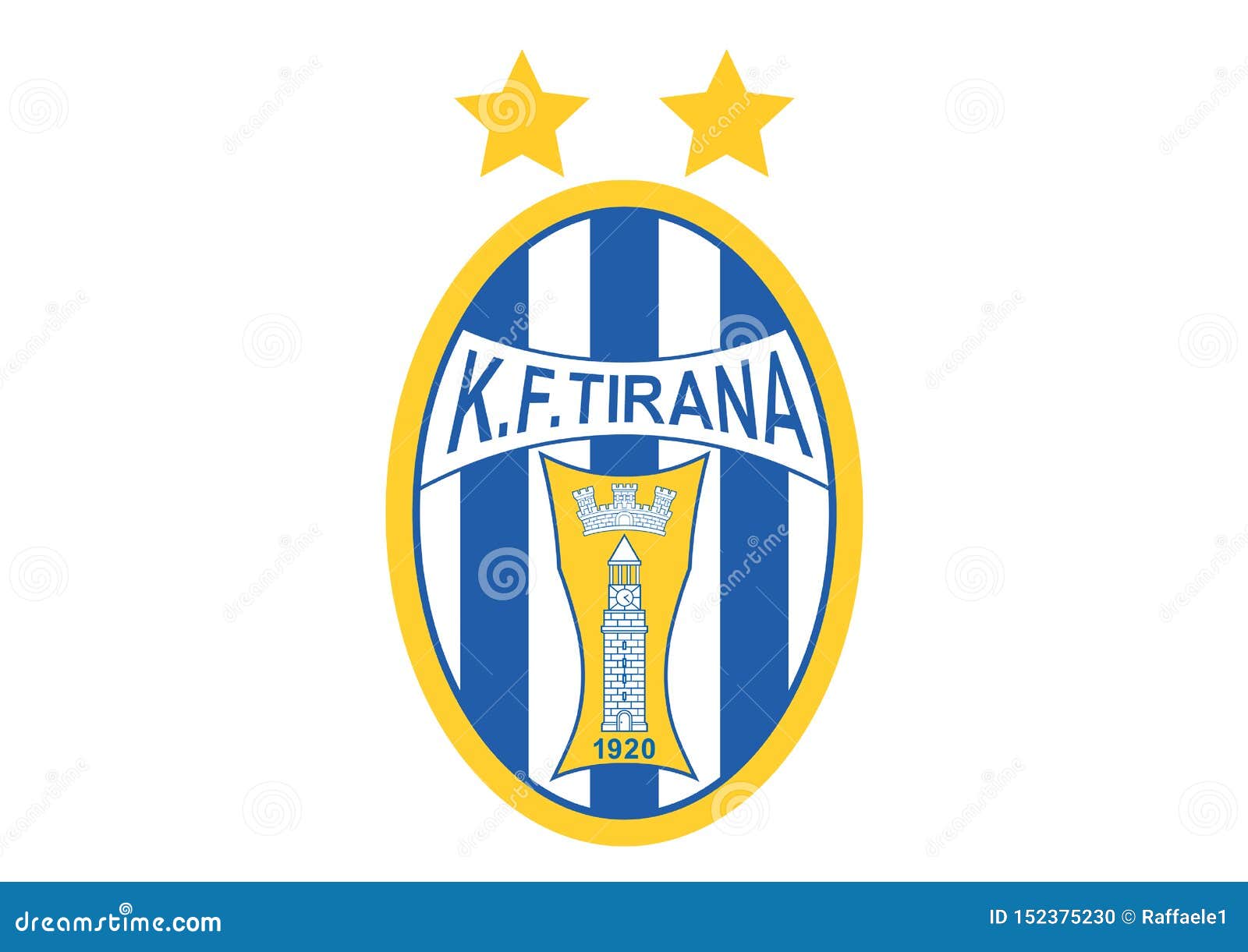 KF Tirana Logo editorial image. Illustration of logos - 152375230