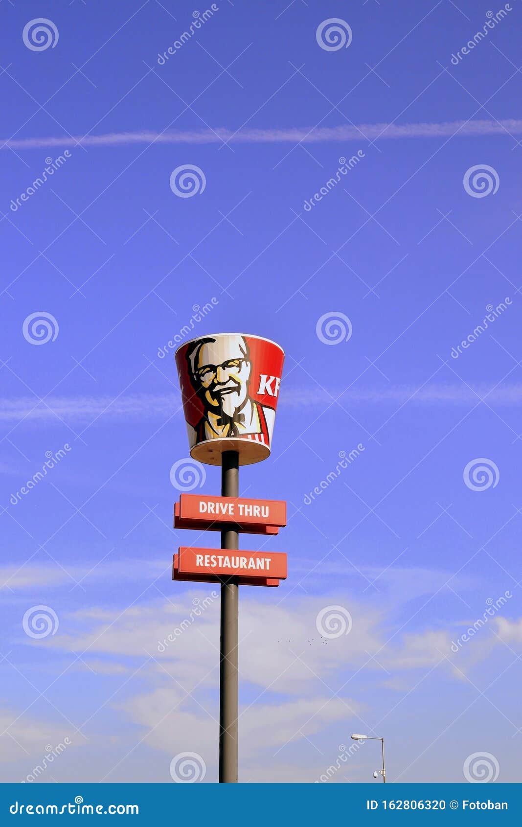 KFC Fast Food Restaurant Logo On A Pole Editorial Image | CartoonDealer ...