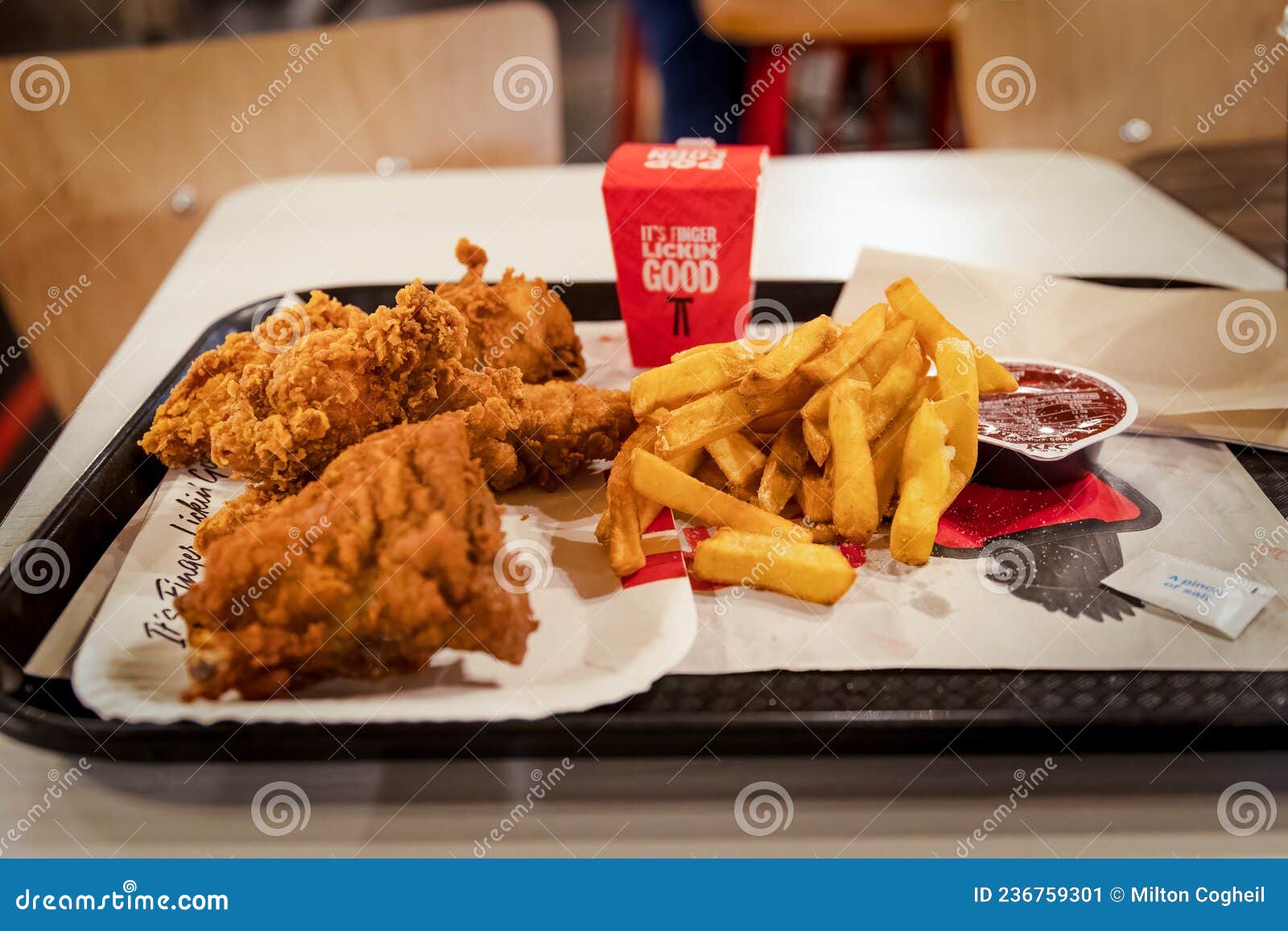 KFC Mighty Bucket for One editorial photo. Image of cooked 236759301