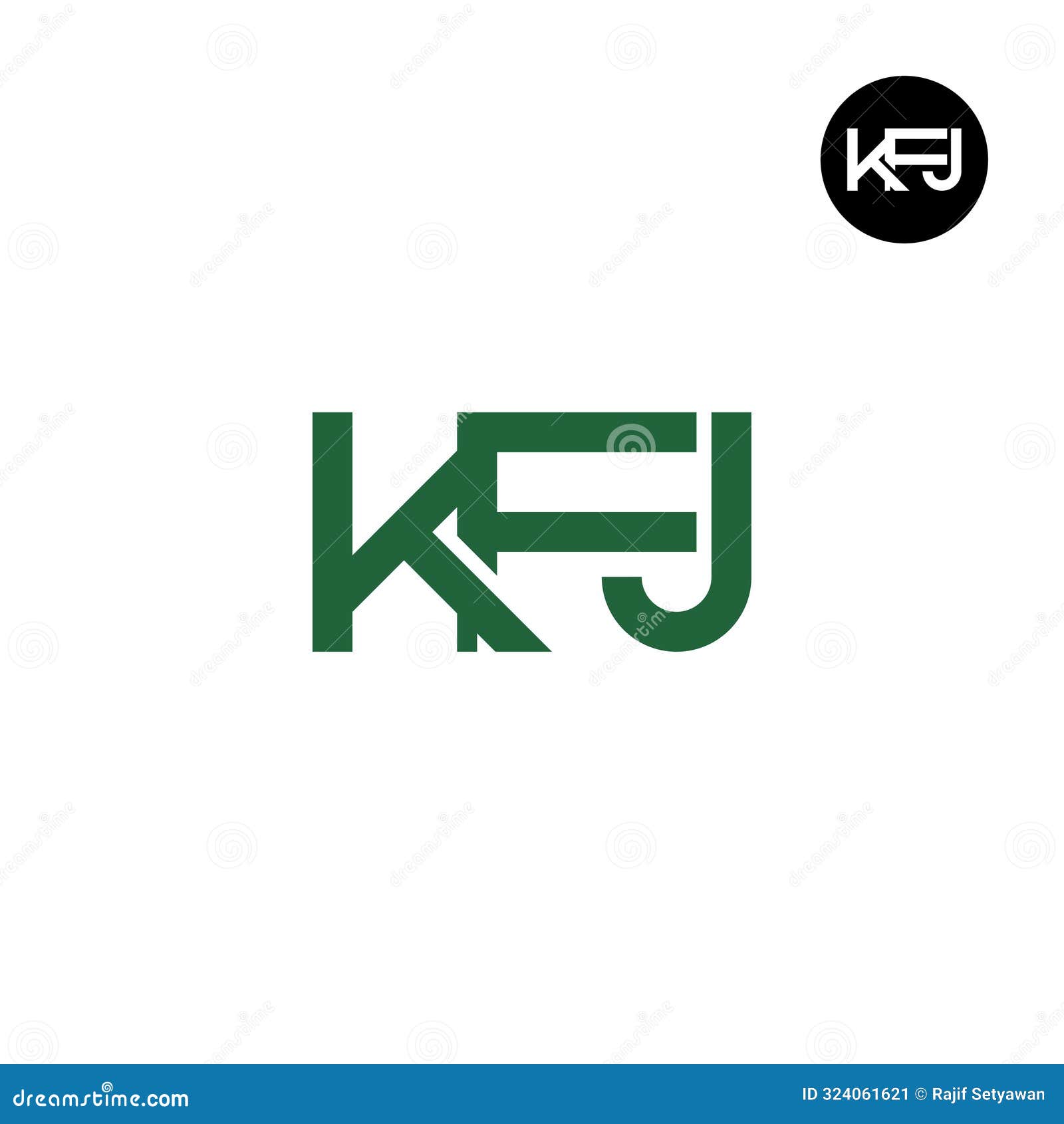 kfj logo letter monogram 