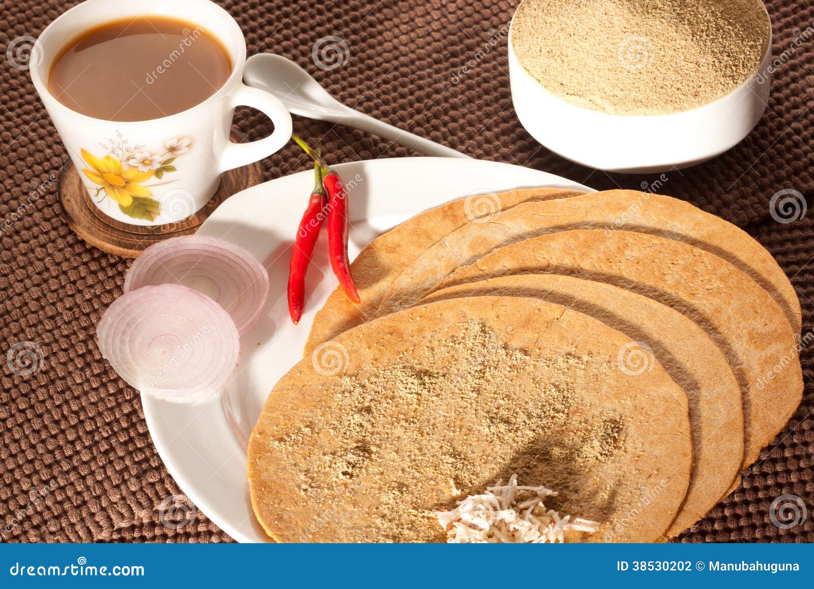 Khakra with Tea a Gujarati Snack from India Stock Photo Image of